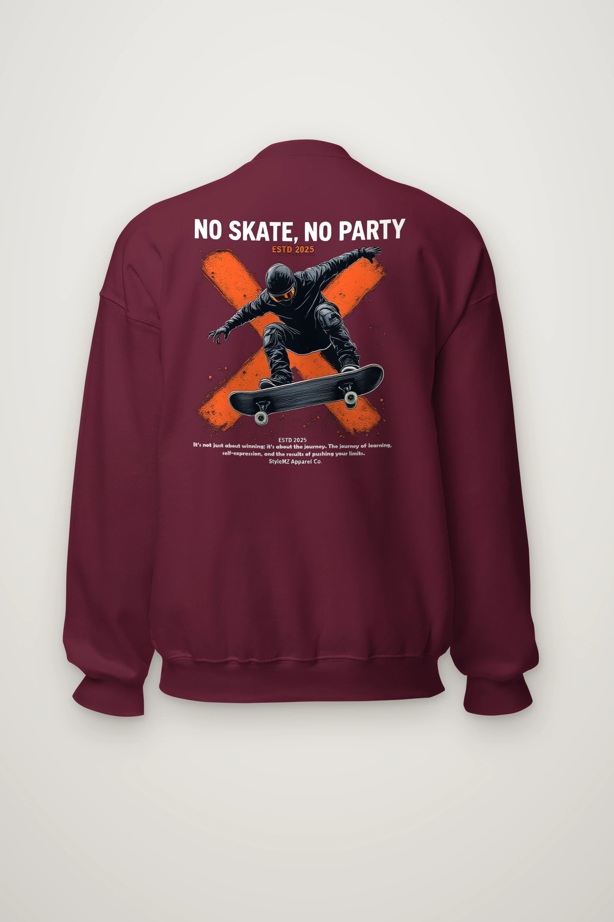 "No Skate No Party" Heavy Blend Unisex Crewneck Sweatshirt