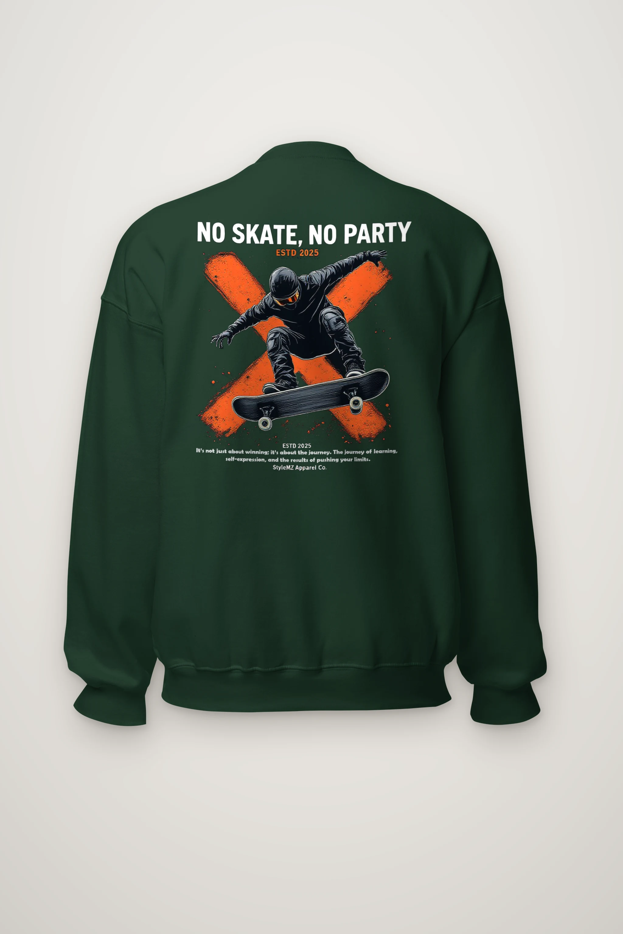 "No Skate No Party" Heavy Blend Unisex Crewneck Sweatshirt