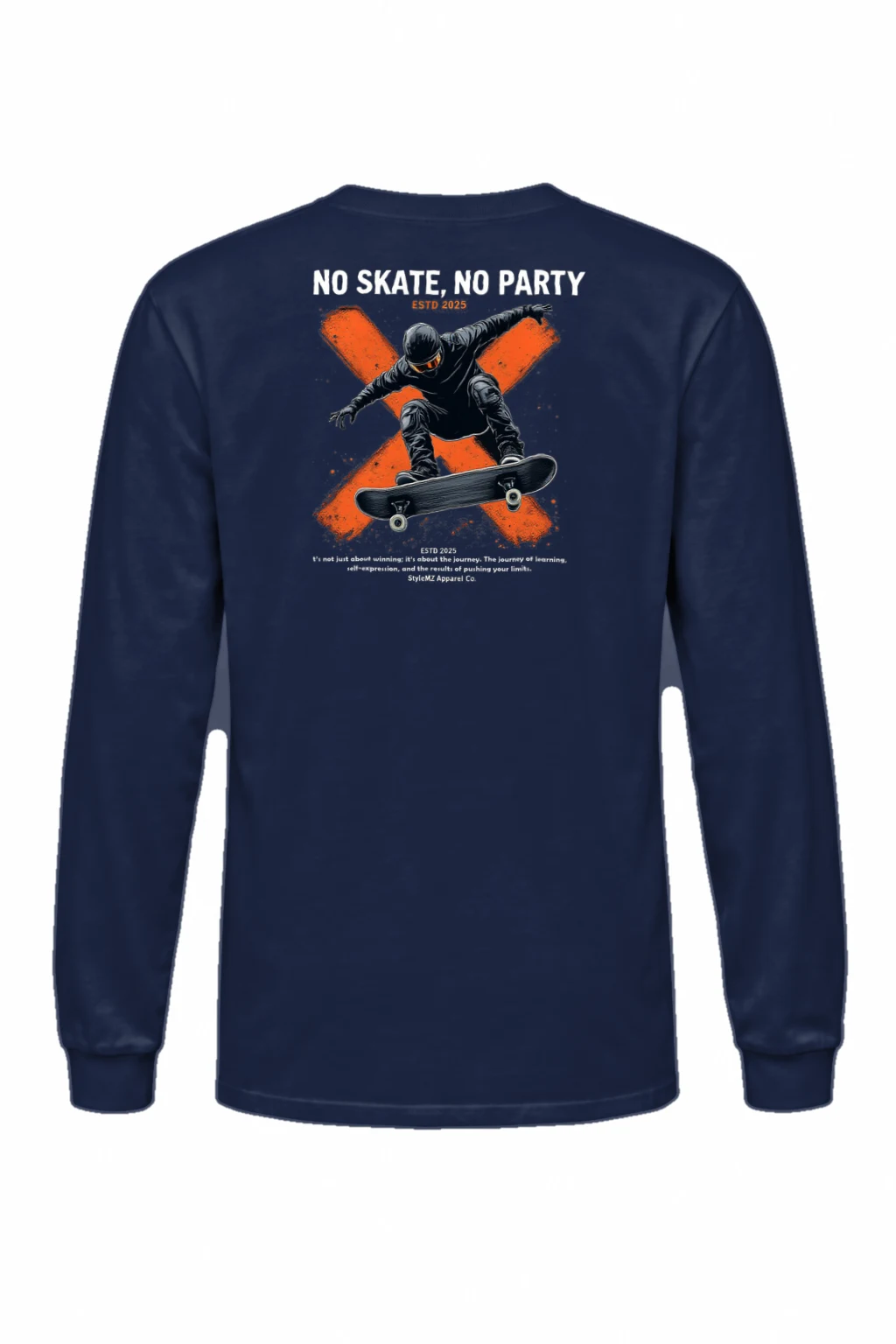 "No Skate, No Party" Unisex Longsleeve T-shirt | Gildan 2400