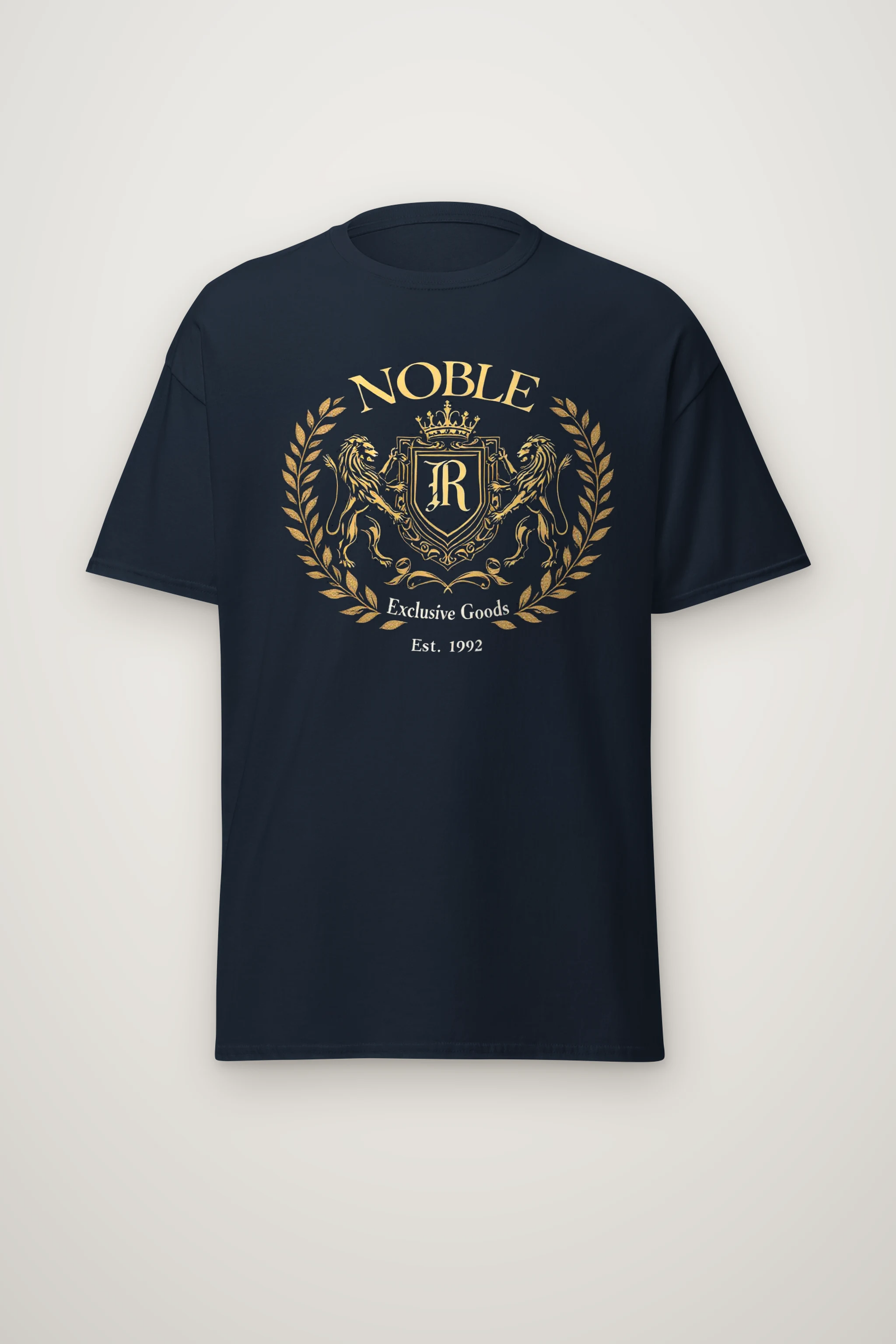 "Noble Crest" Heavyweight Unisex Crewneck T-shirt