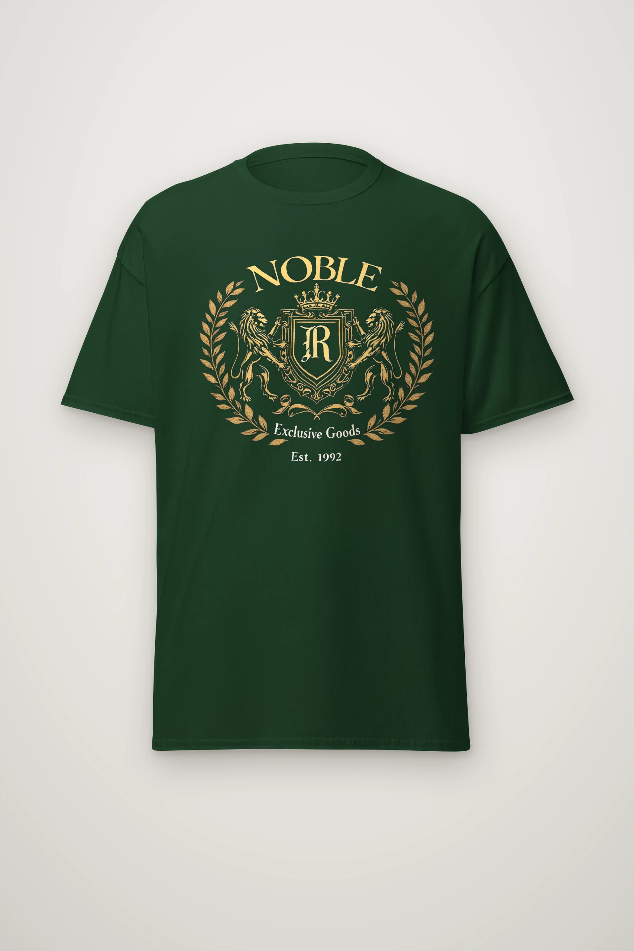 "Noble Crest" Heavyweight Unisex Crewneck T-shirt