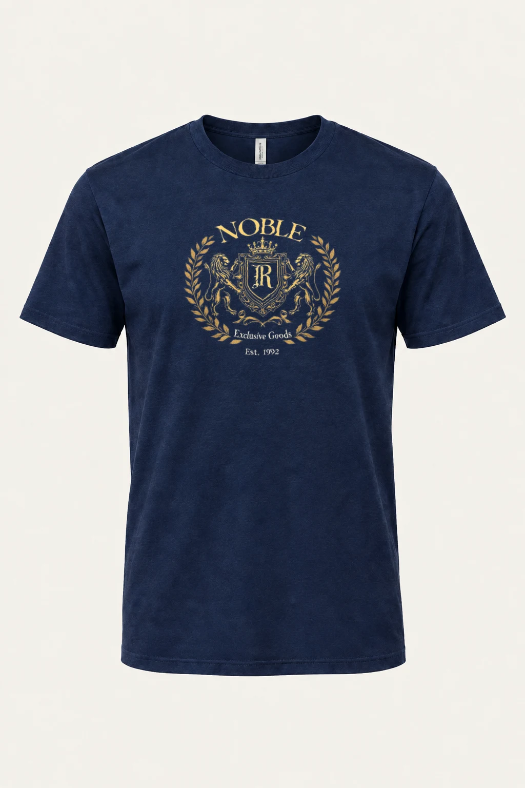 "Noble Crest" Heavyweight Unisex Crewneck T-shirt | Gildan 5000