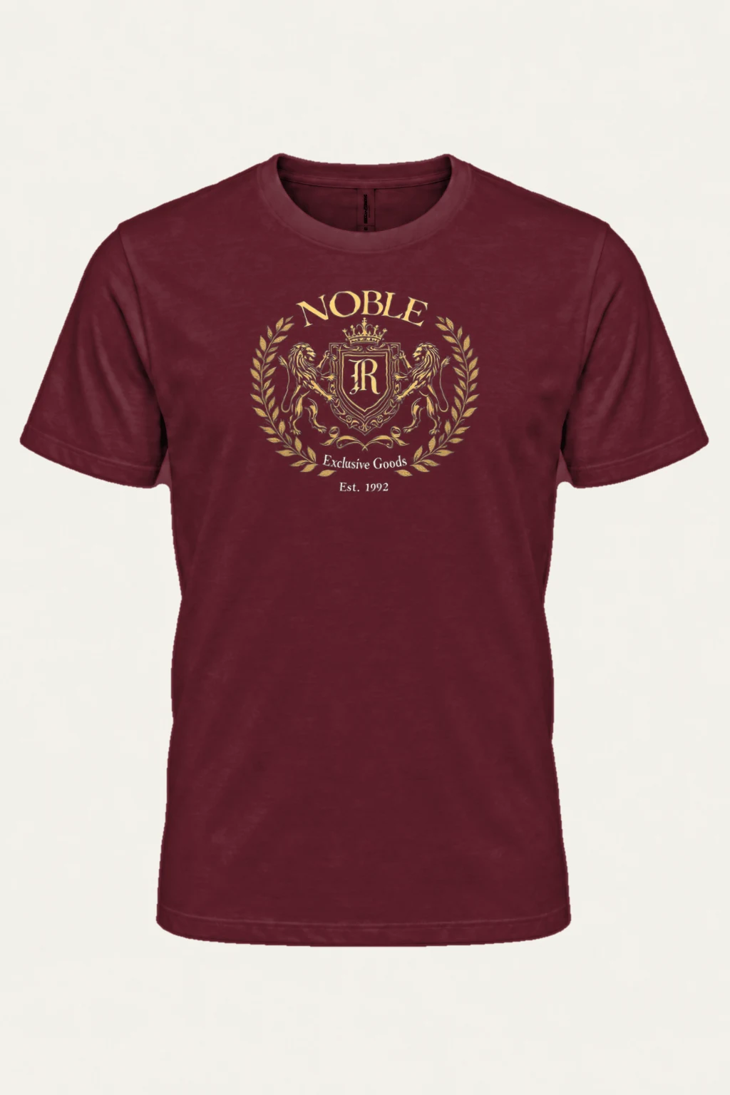 "Noble Crest" Heavyweight Unisex Crewneck T-shirt | Gildan 5000