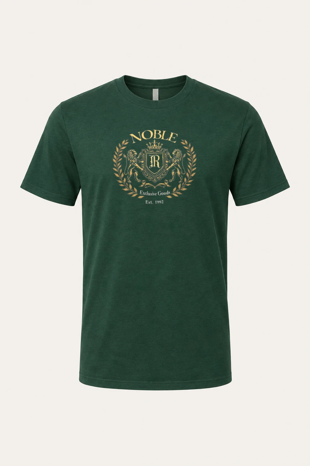 "Noble Crest" Heavyweight Unisex Crewneck T-shirt | Gildan 5000
