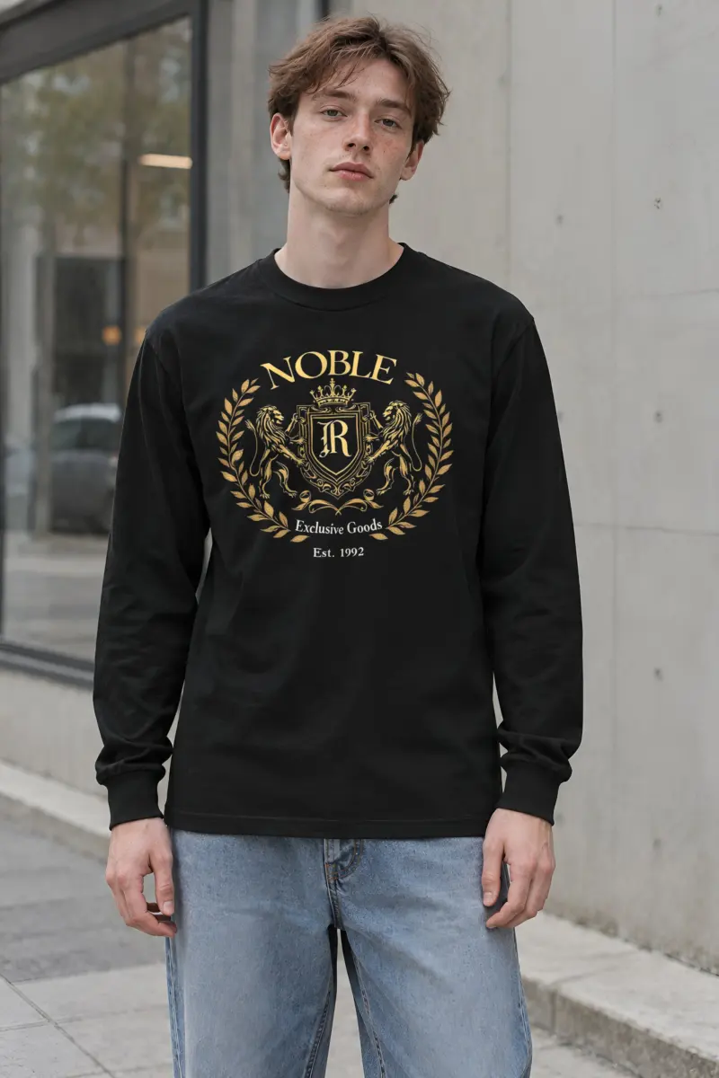 "Noble Crest" Unisex Longsleeve T-shirt