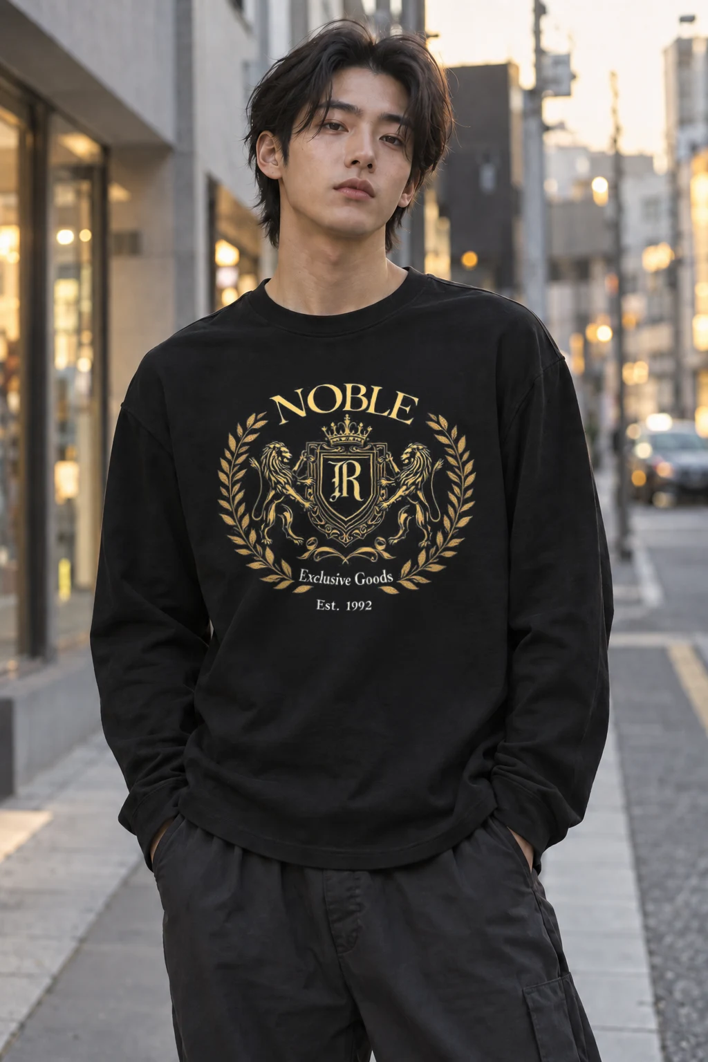 "Noble Crest" Unisex Longsleeve T-shirt | Gildan 2400
