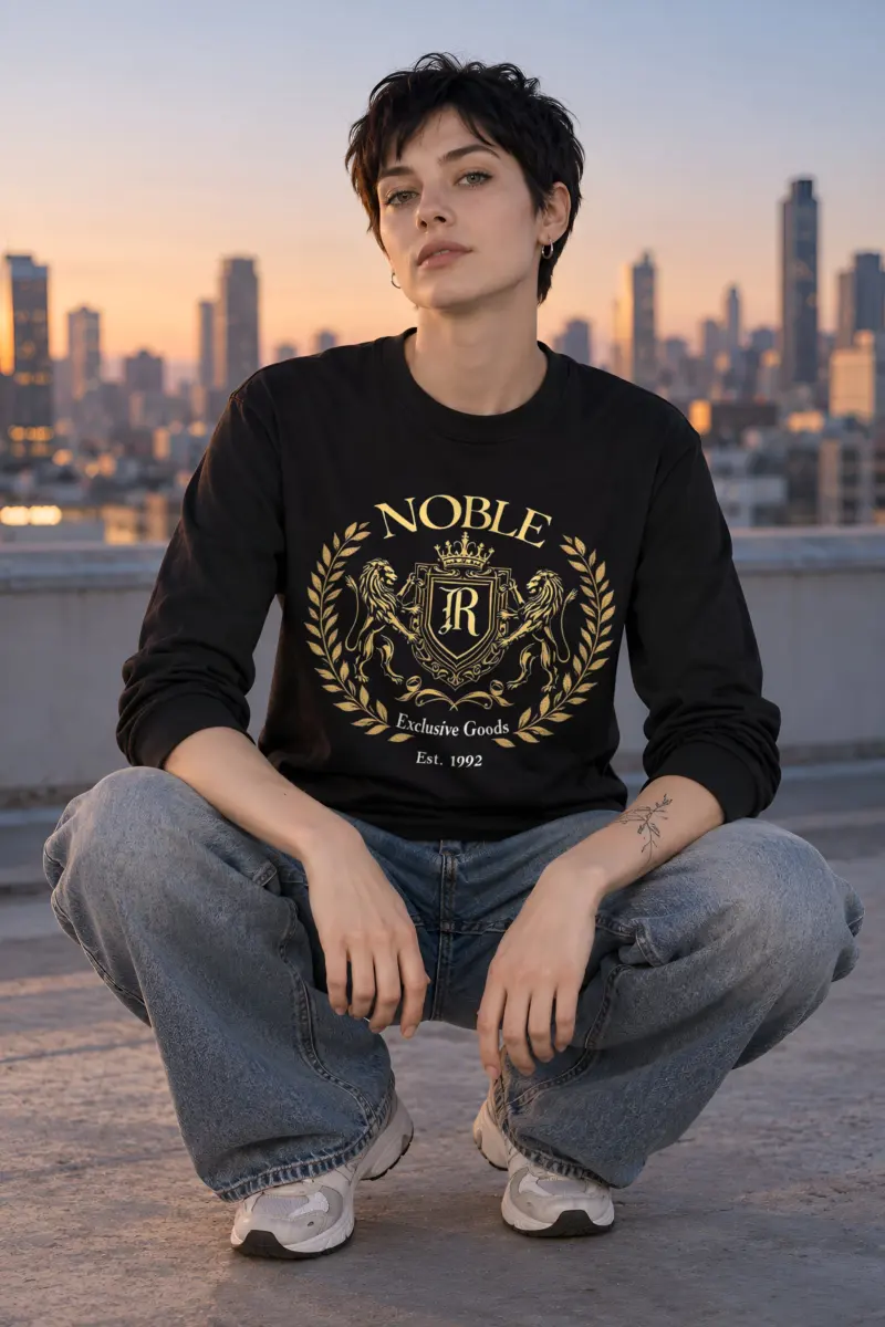 "Noble Crest" Unisex Longsleeve T-shirt