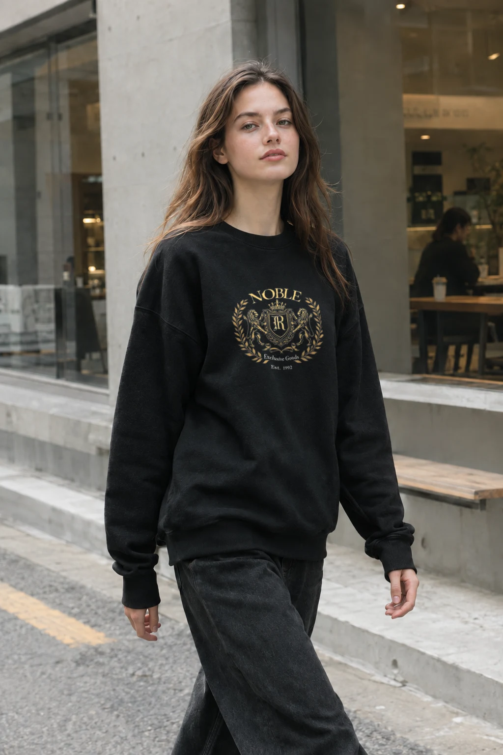 "Noble Exclusive Goods" Heavy Blend Unisex Crewneck Sweatshirt | Gildan 18000