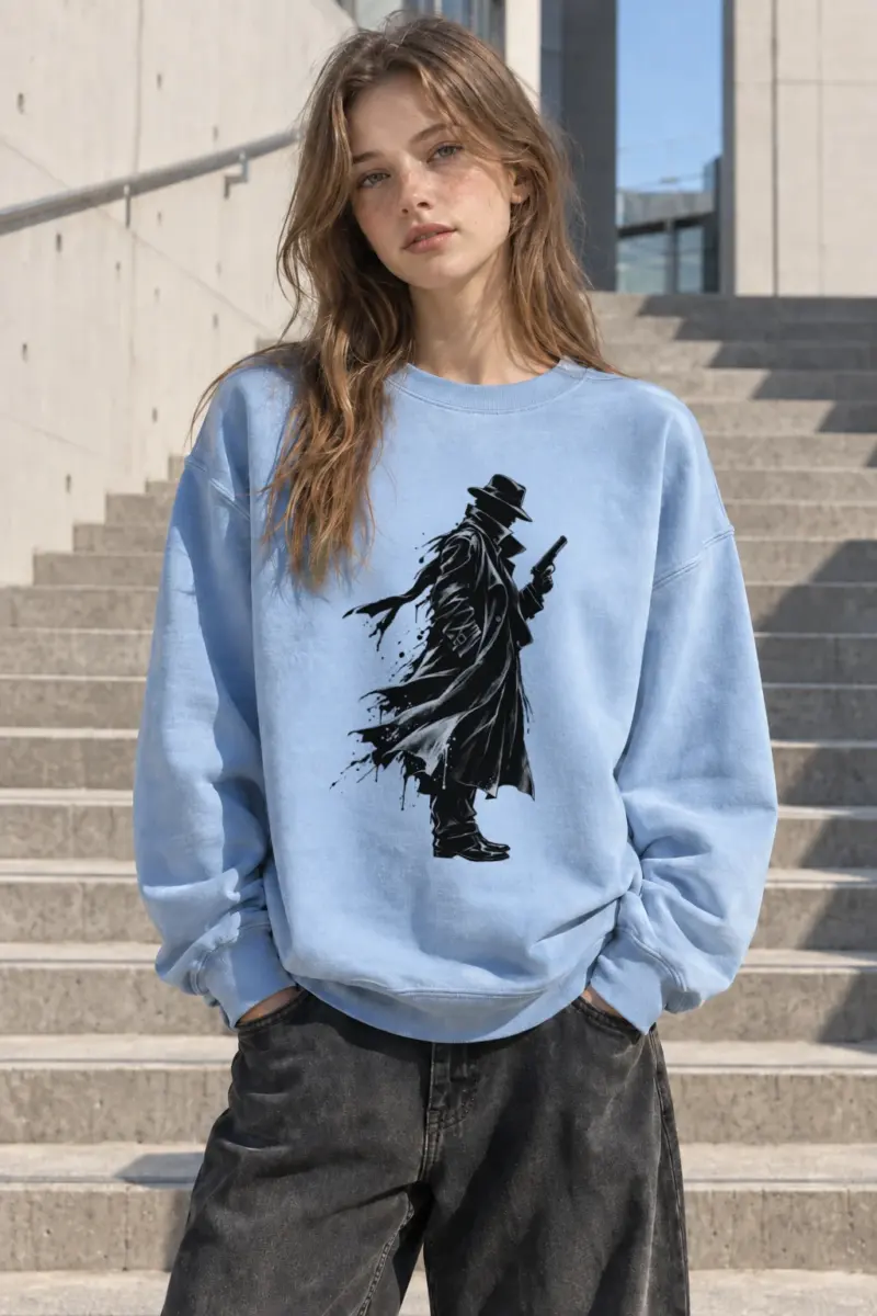 "Noir Detective" Heavy Blend Unisex Crewneck Sweatshirt | Gildan 18000