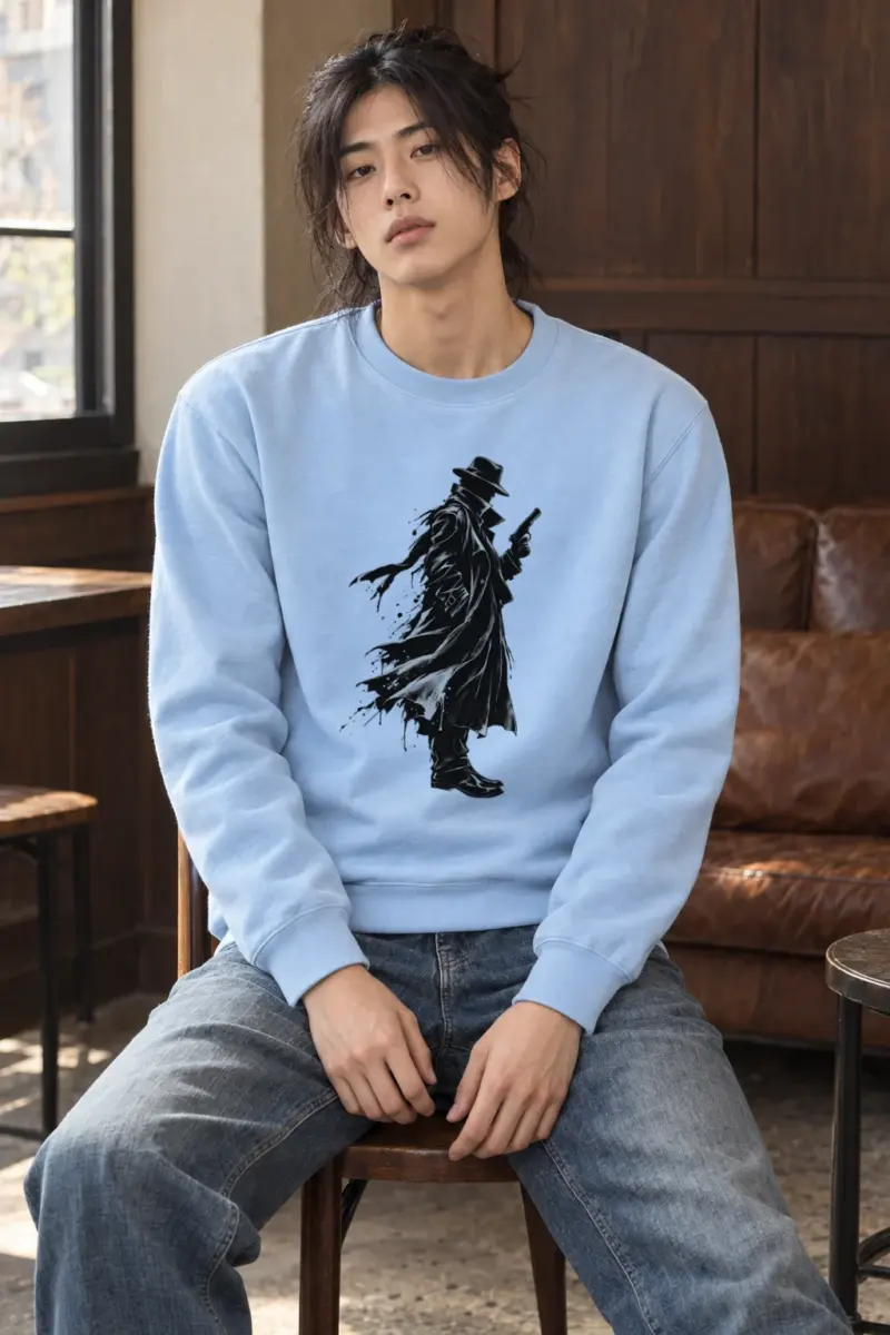 "Noir Detective" Heavy Blend Unisex Crewneck Sweatshirt
