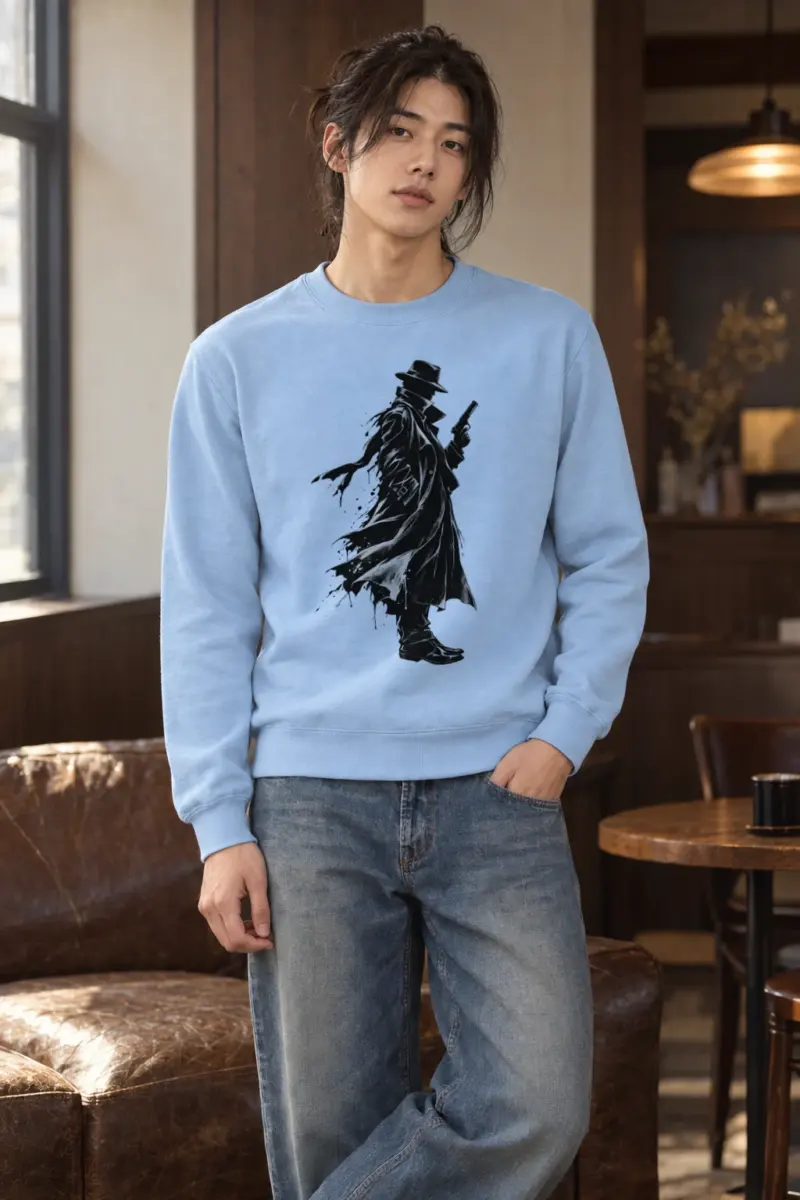 "Noir Detective" Heavy Blend Unisex Crewneck Sweatshirt