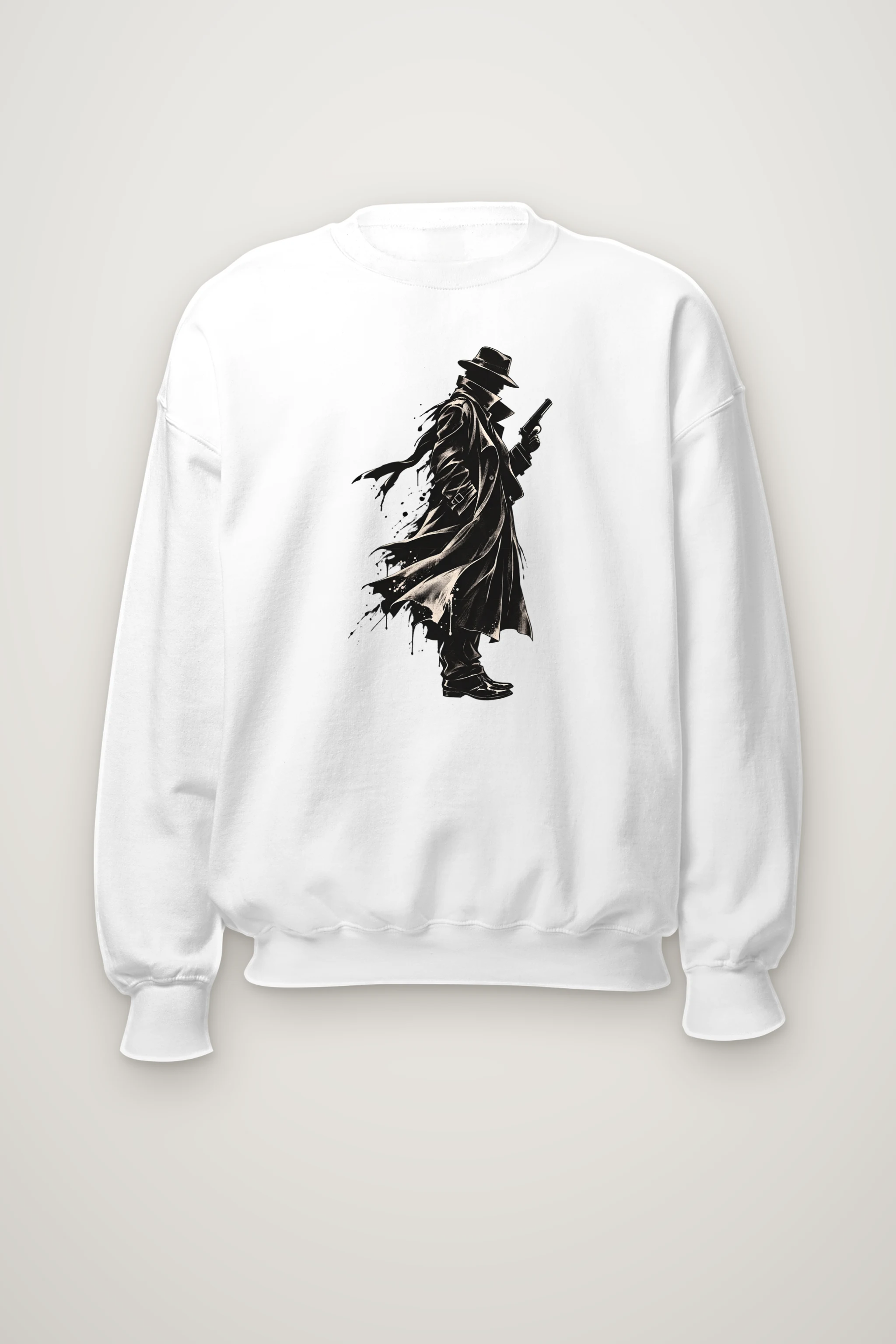 "Noir Detective" Heavy Blend Unisex Crewneck Sweatshirt