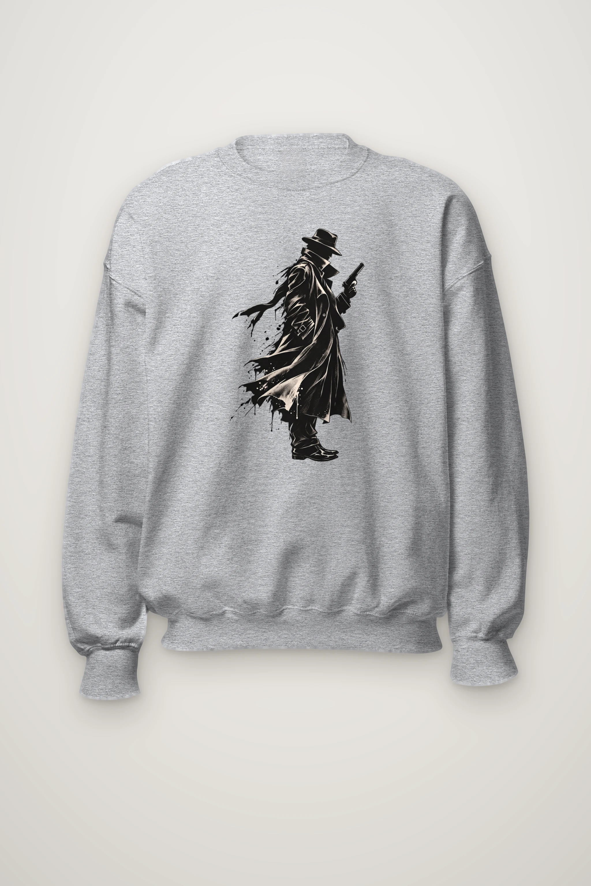 "Noir Detective" Heavy Blend Unisex Crewneck Sweatshirt