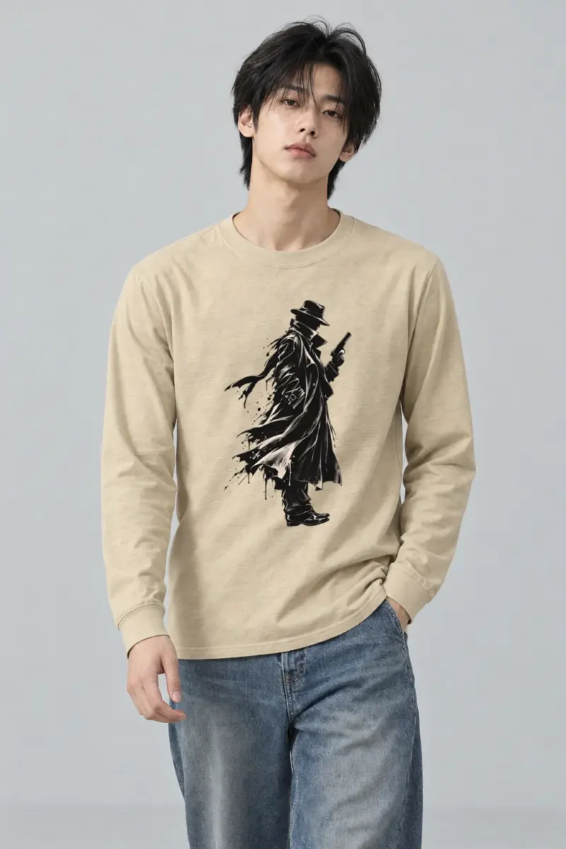"Noir Detective" Unisex Longsleeve T-shirt