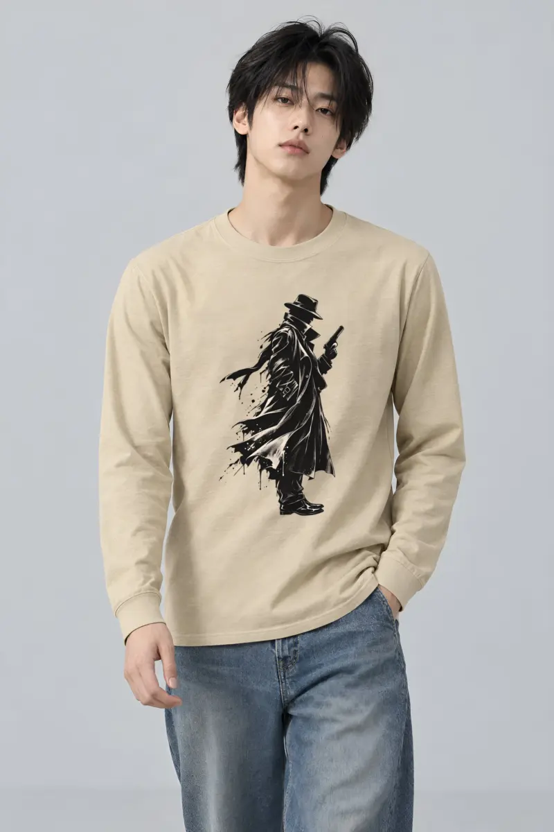 "Noir Detective" Unisex Longsleeve T-shirt