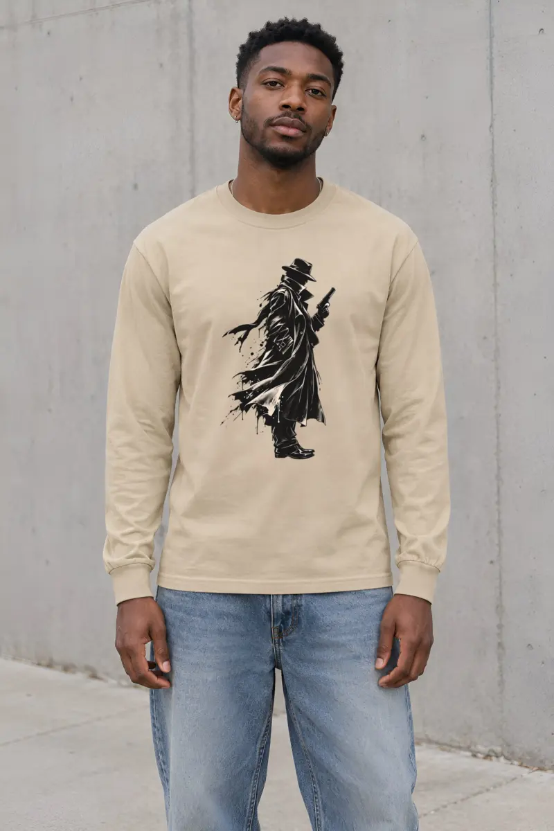 "Noir Detective" Unisex Longsleeve T-shirt
