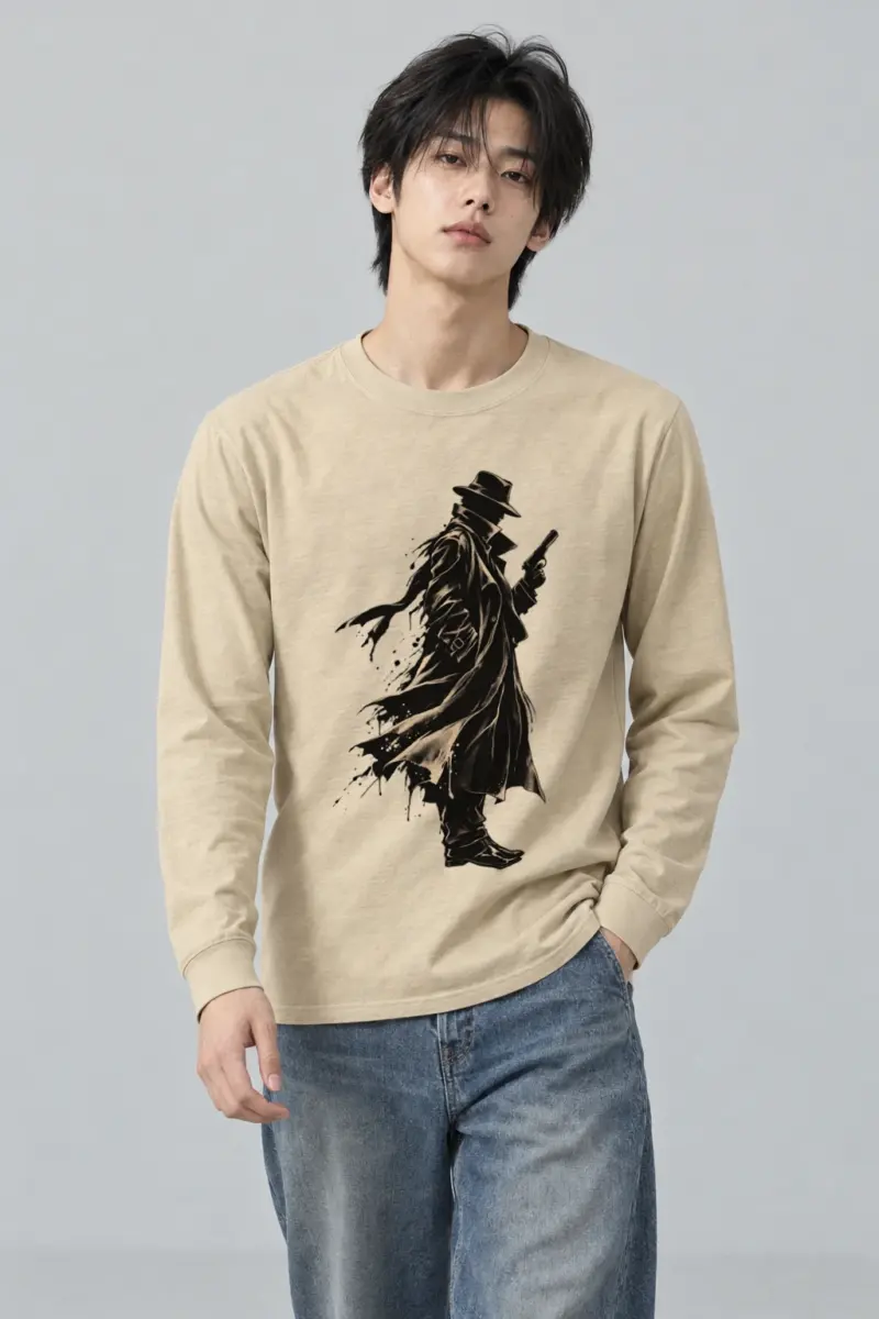 "Noir Detective" Unisex Longsleeve T-shirt