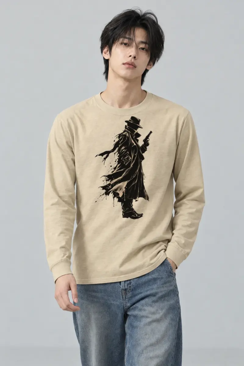 "Noir Detective" Unisex Longsleeve T-shirt