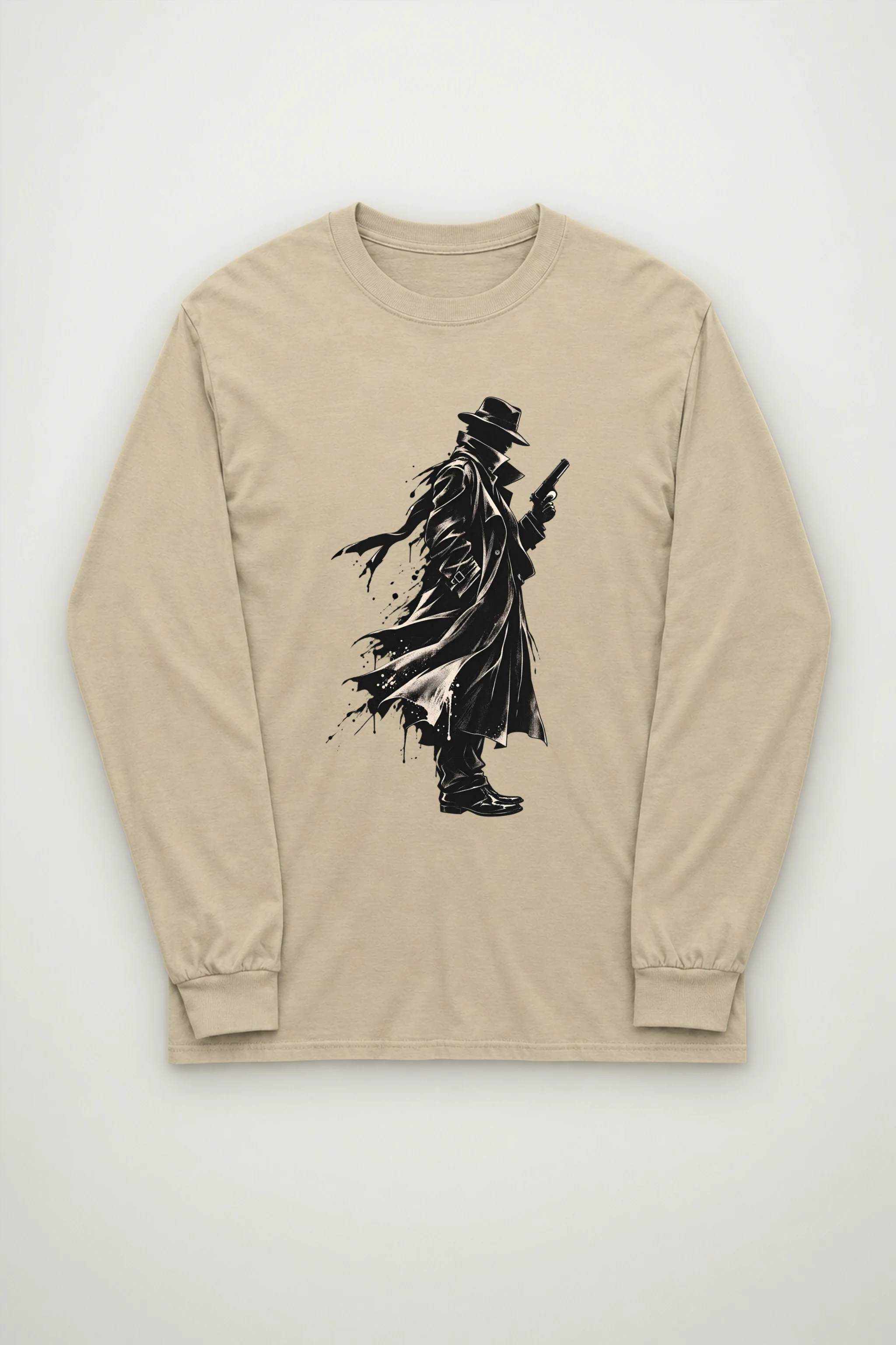 "Noir Detective" Unisex Longsleeve T-shirt