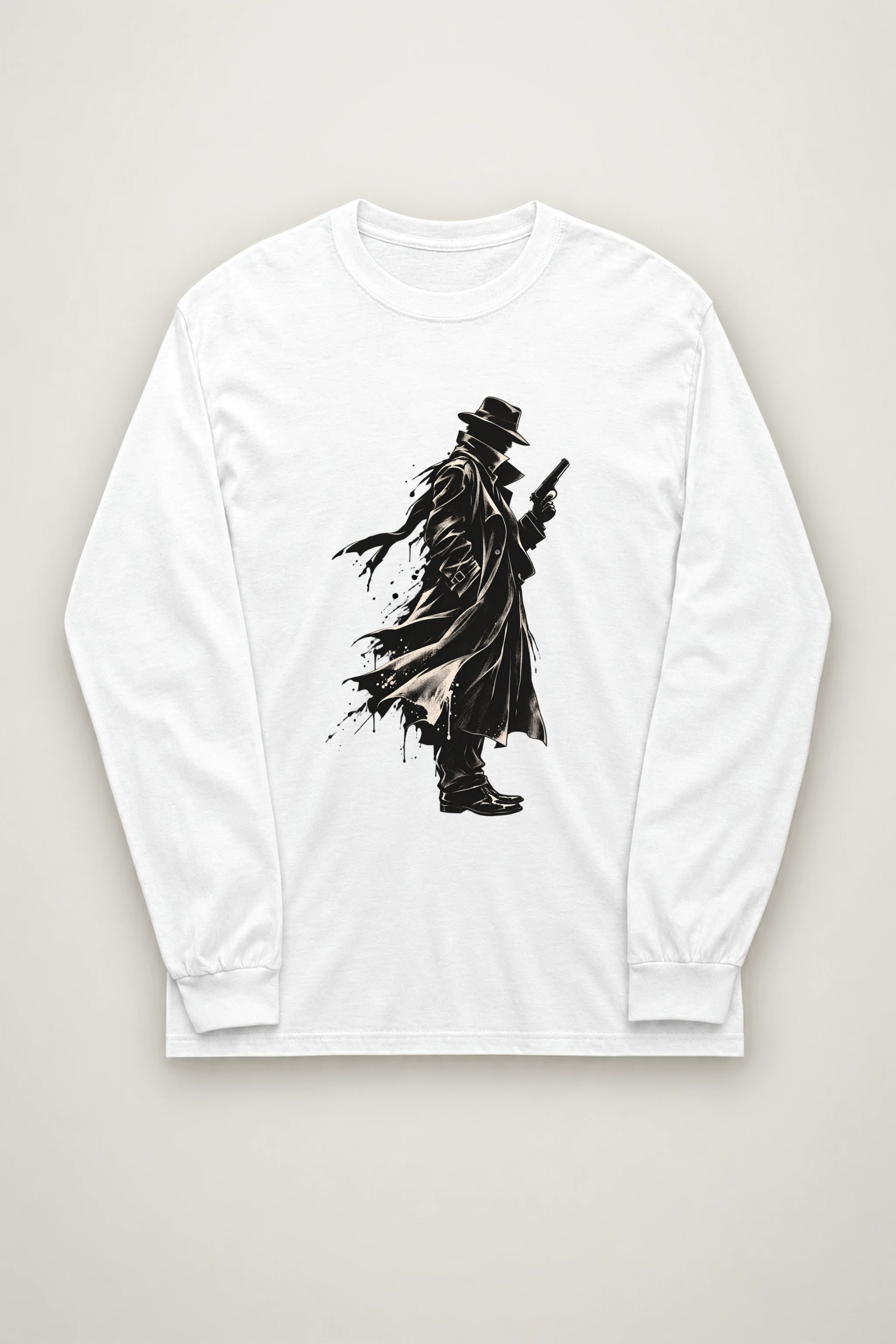 "Noir Detective" Unisex Longsleeve T-shirt