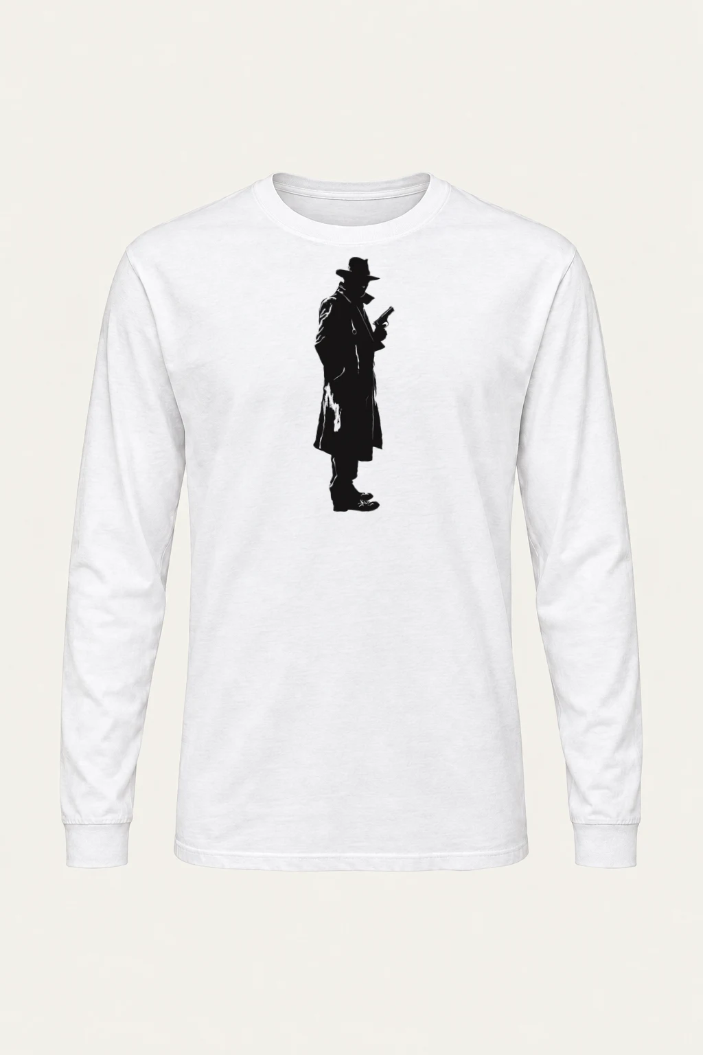 "Noir Detective" Unisex Longsleeve T-shirt | Gildan 2400
