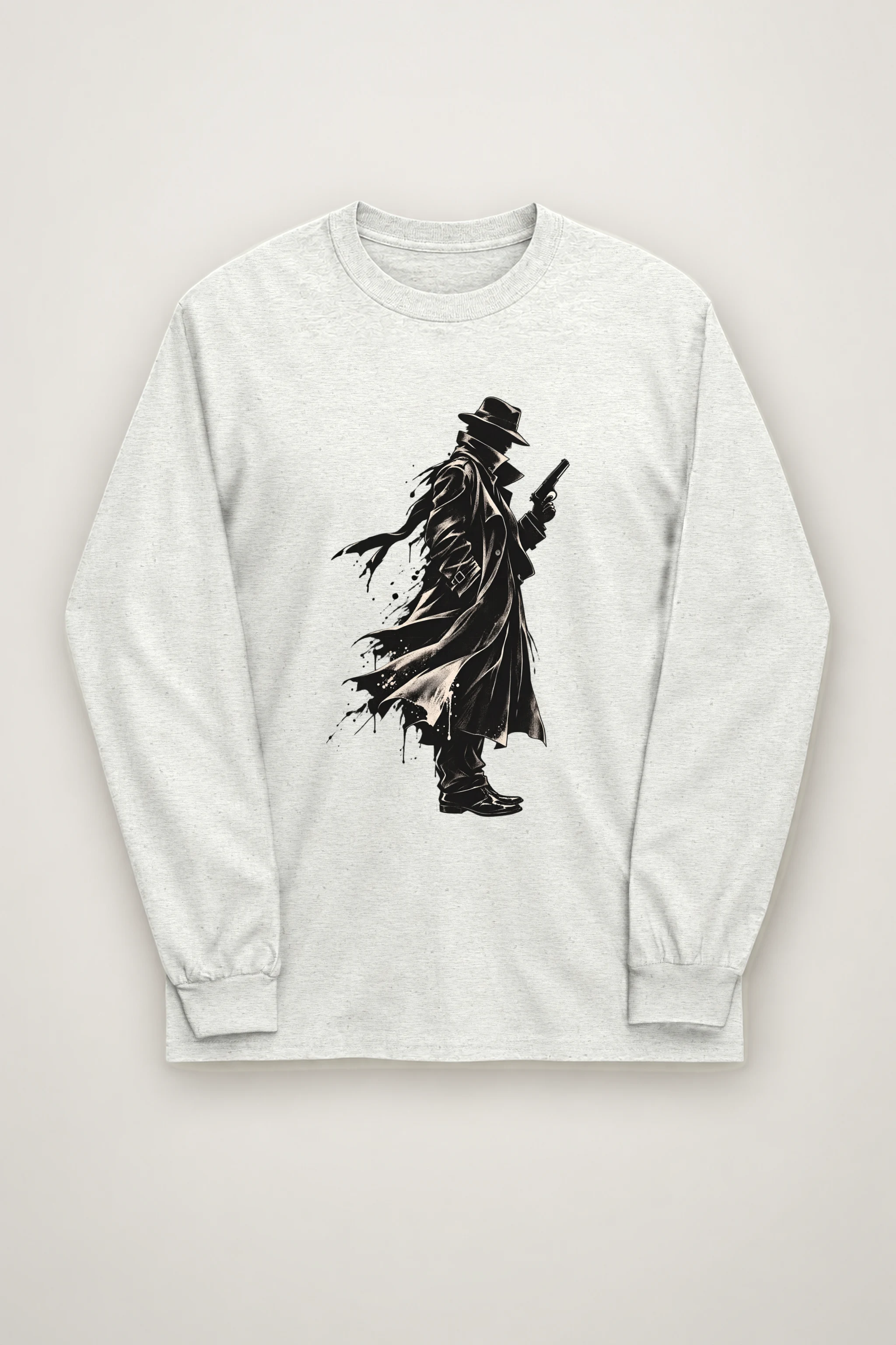 "Noir Detective" Unisex Longsleeve T-shirt