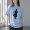 "Noir Spy Silhouette" Heavyweight Unisex Crewneck T-shirt | Gildan 5000