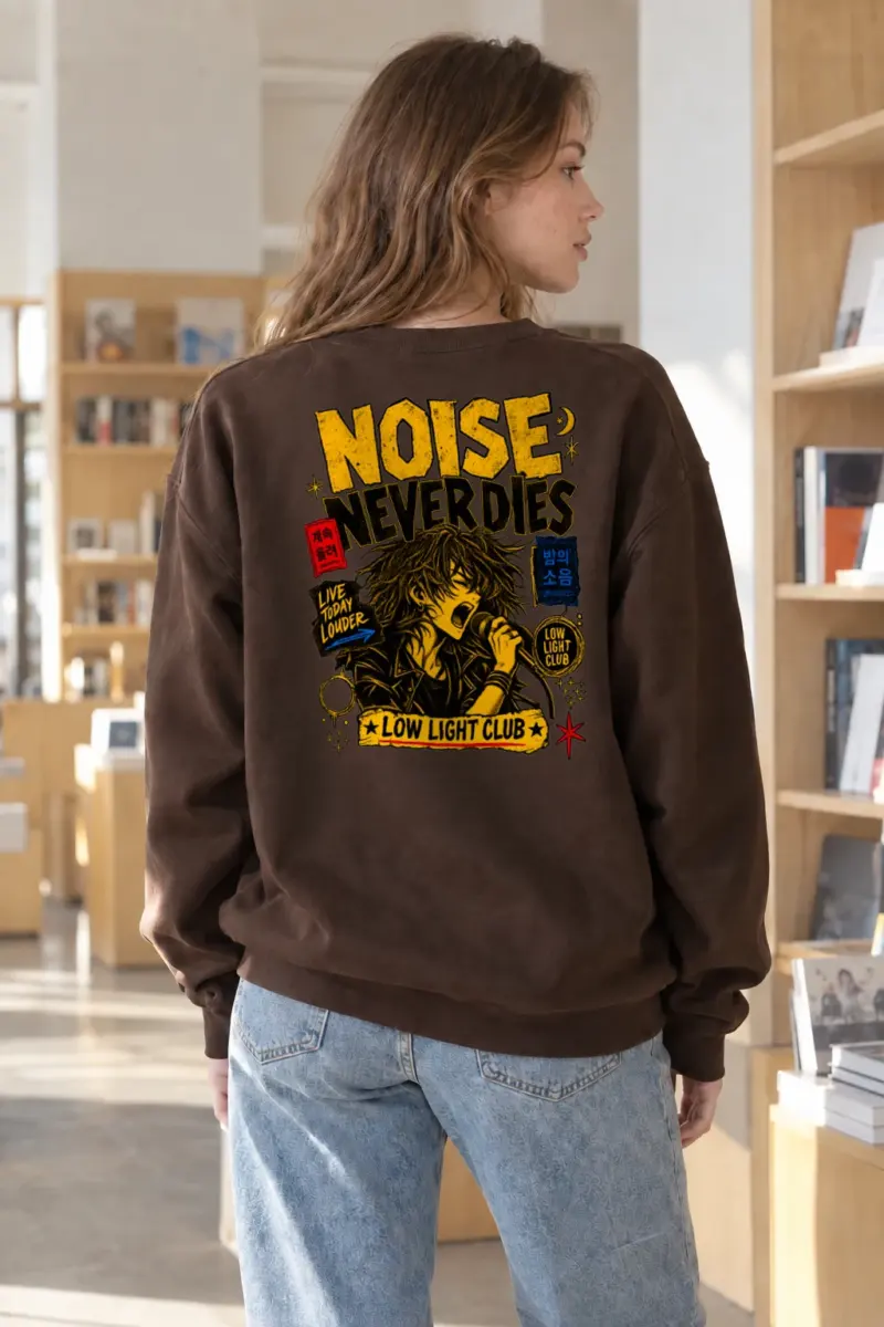"Noise Never Dies" Heavy Blend Unisex Crewneck Sweatshirt | Gildan 18000