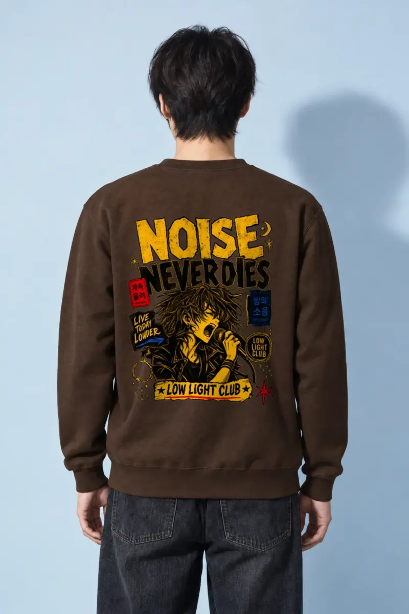 "Noise Never Dies" Heavy Blend Unisex Crewneck Sweatshirt