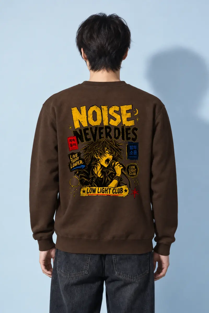 "Noise Never Dies" Heavy Blend Unisex Crewneck Sweatshirt | Gildan 18000