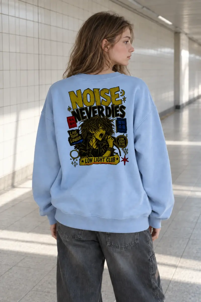 "Noise Never Dies" Heavy Blend Unisex Crewneck Sweatshirt | Gildan 18000
