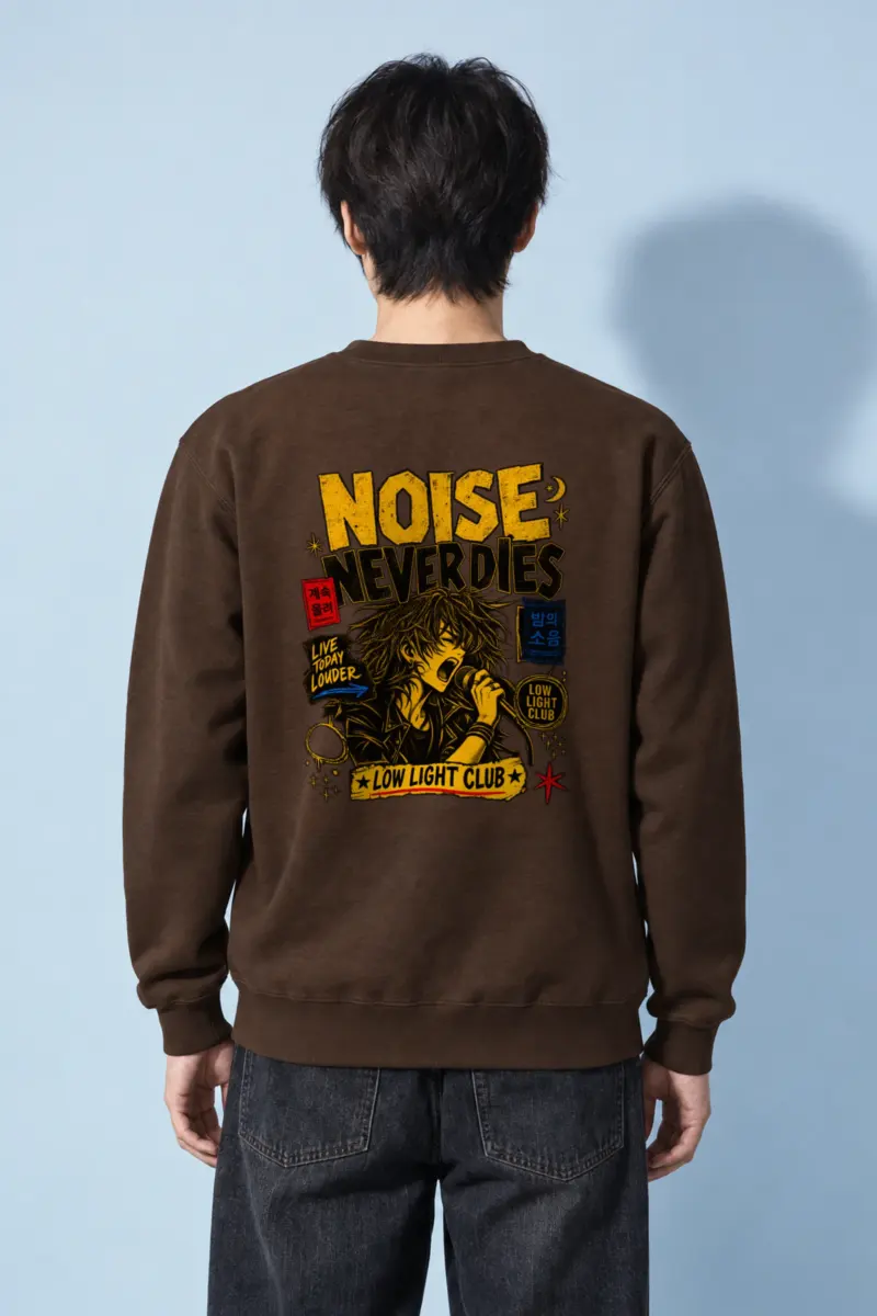 "Noise Never Dies" Heavy Blend Unisex Crewneck Sweatshirt