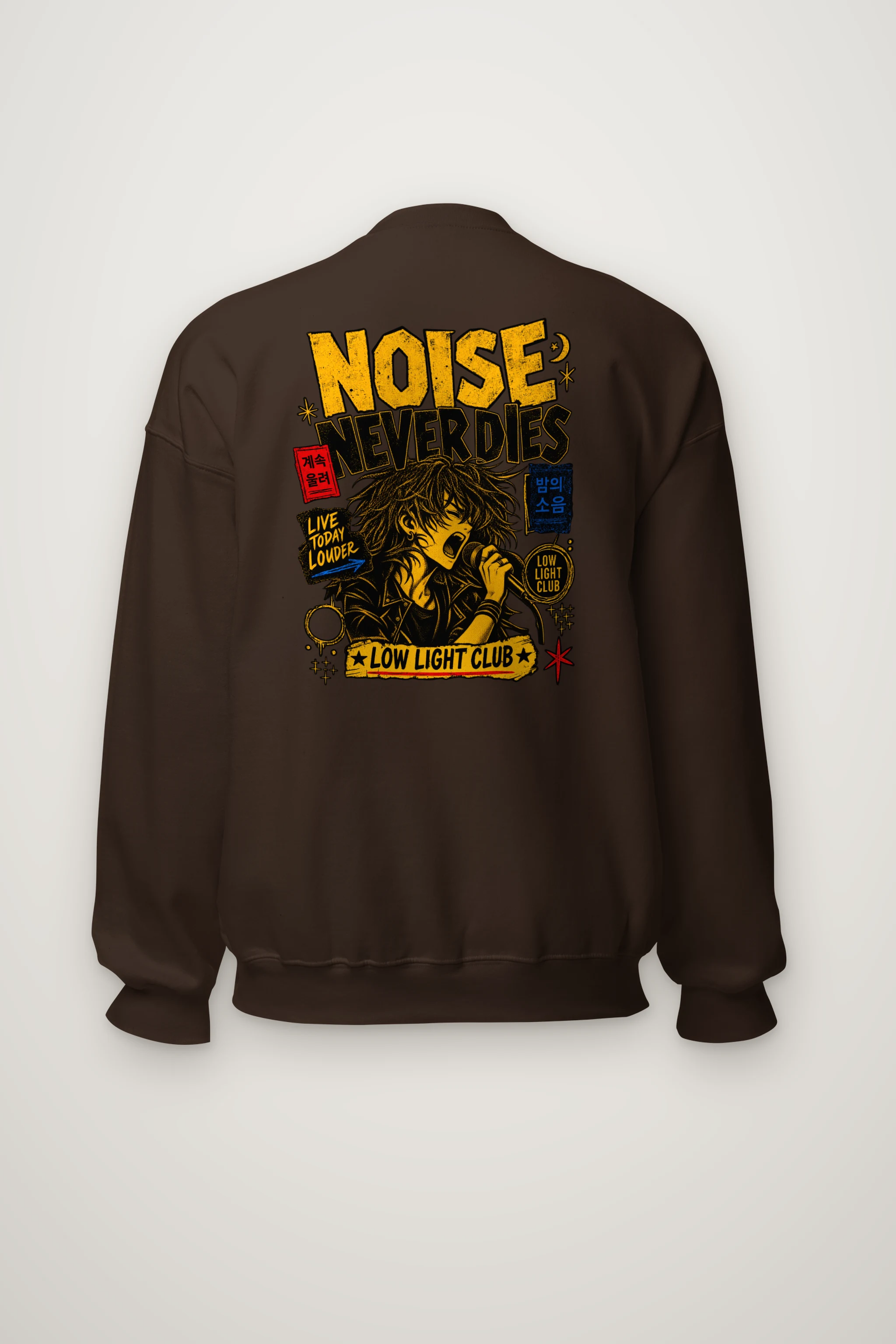 "Noise Never Dies" Heavy Blend Unisex Crewneck Sweatshirt