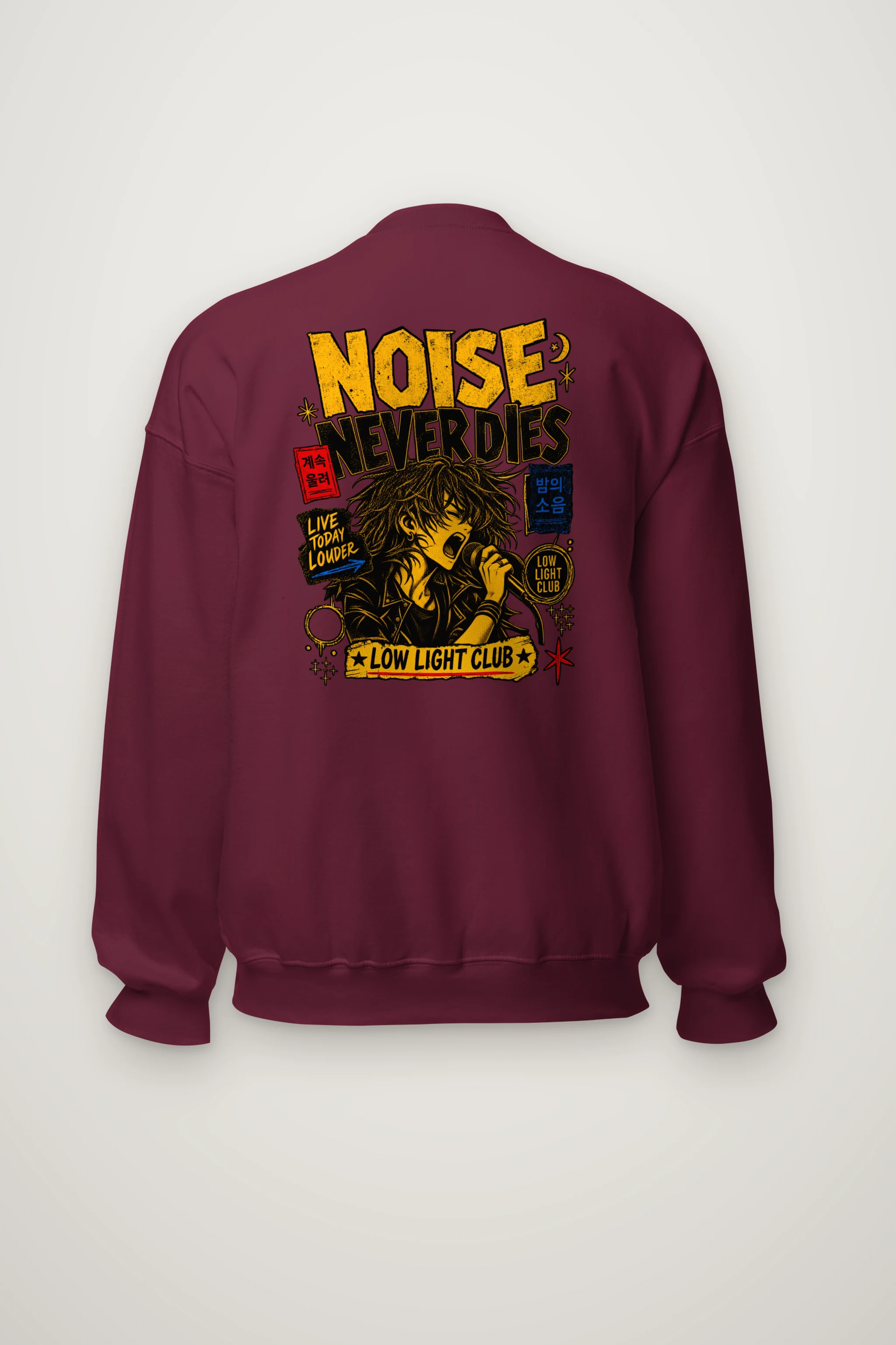 "Noise Never Dies" Heavy Blend Unisex Crewneck Sweatshirt