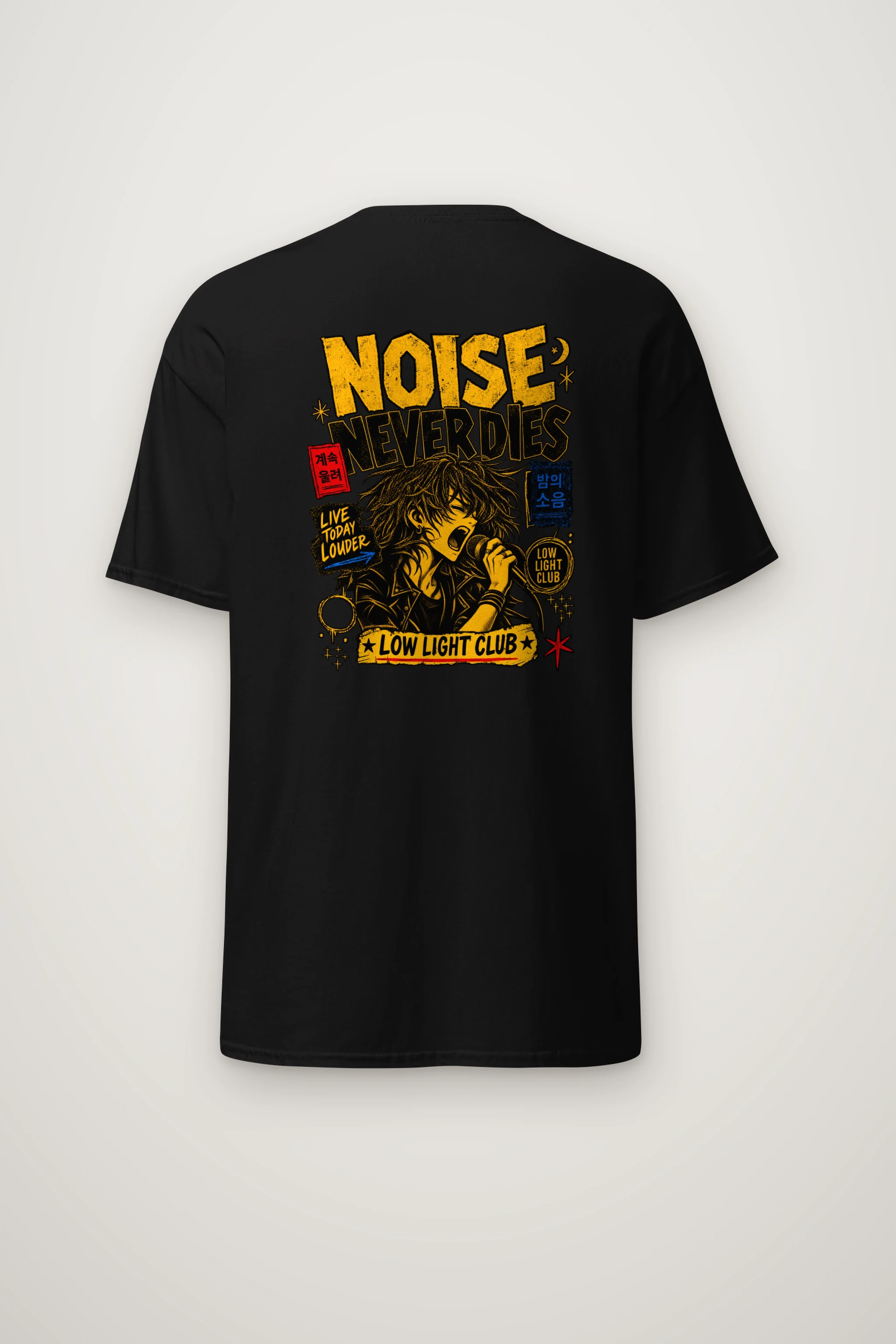 "Noise Never Dies" Heavyweight Unisex Crewneck T-shirt