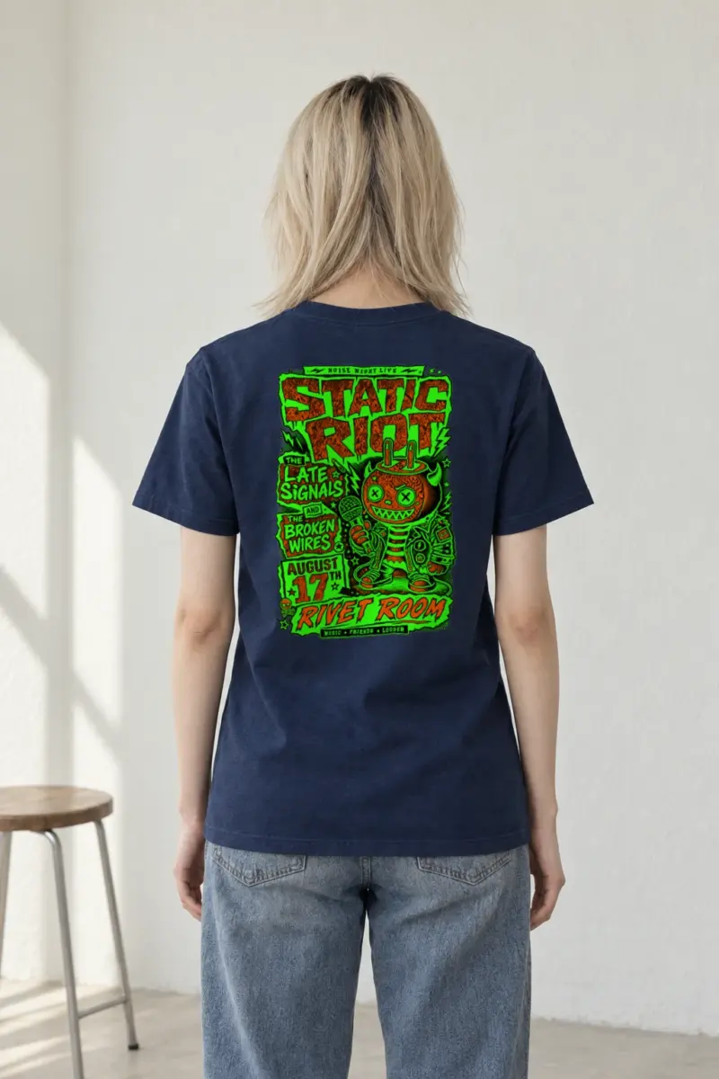 "Noise Night Live" Heavyweight Unisex Crewneck T-shirt