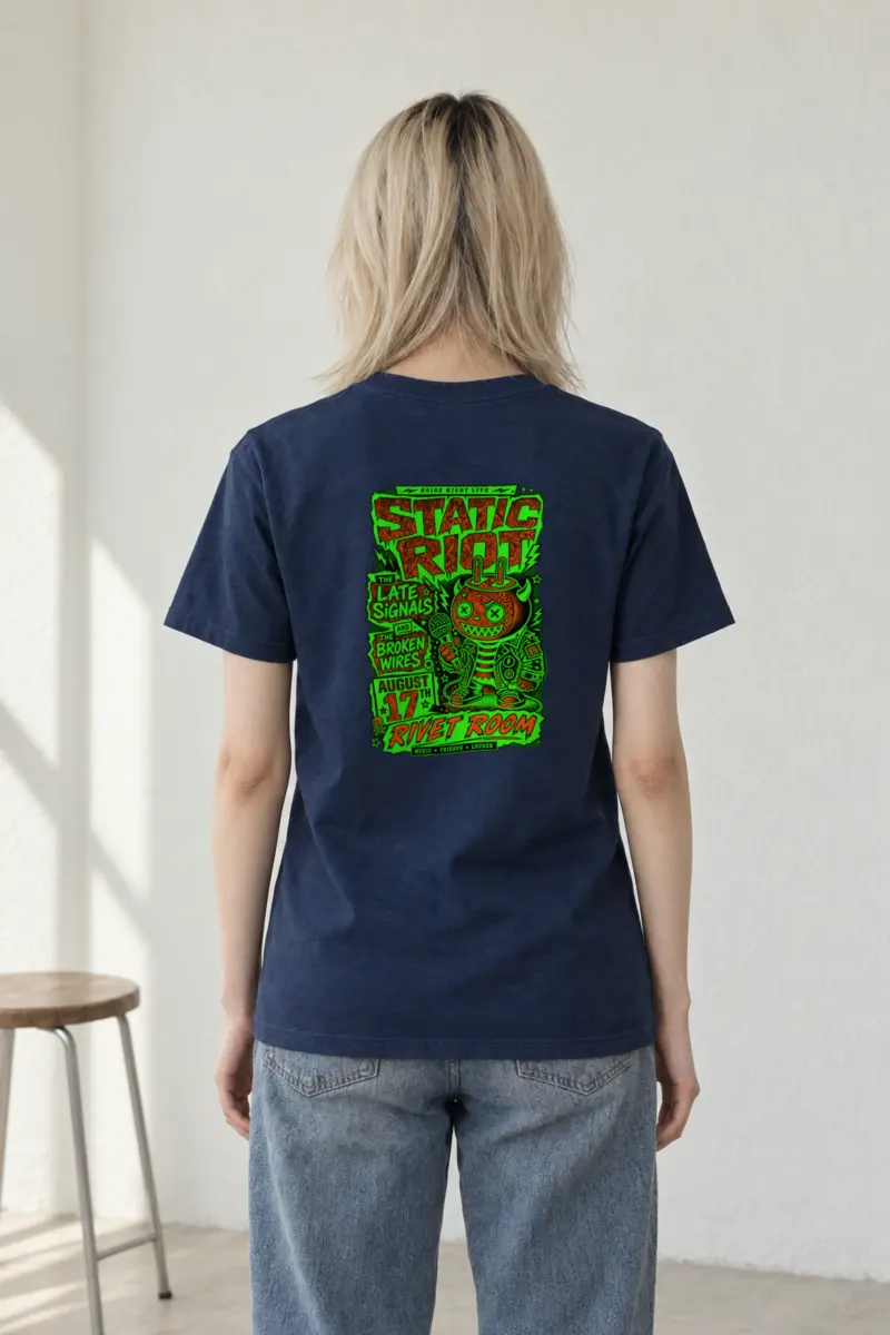 "Noise Night Live" Heavyweight Unisex Crewneck T-shirt
