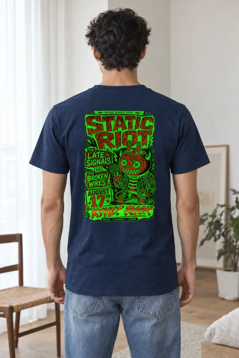 "Noise Night Live" Heavyweight Unisex Crewneck T-shirt | Gildan 5000