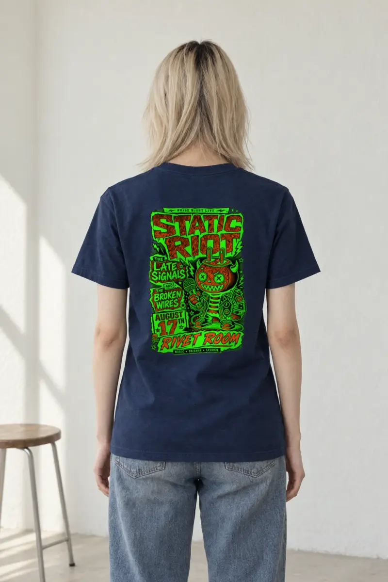 "Noise Night Live" Heavyweight Unisex Crewneck T-shirt