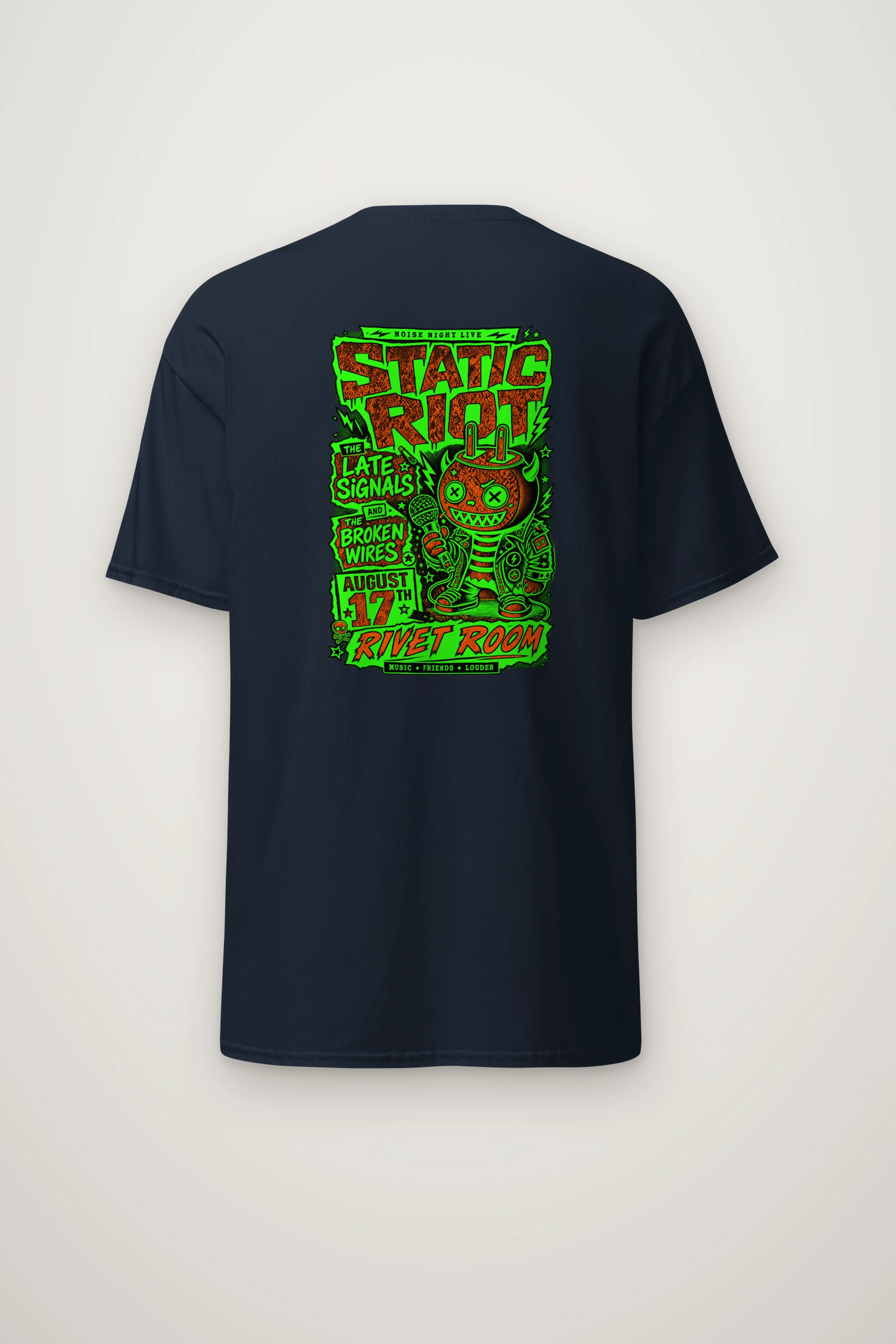 "Noise Night Live" Heavyweight Unisex Crewneck T-shirt