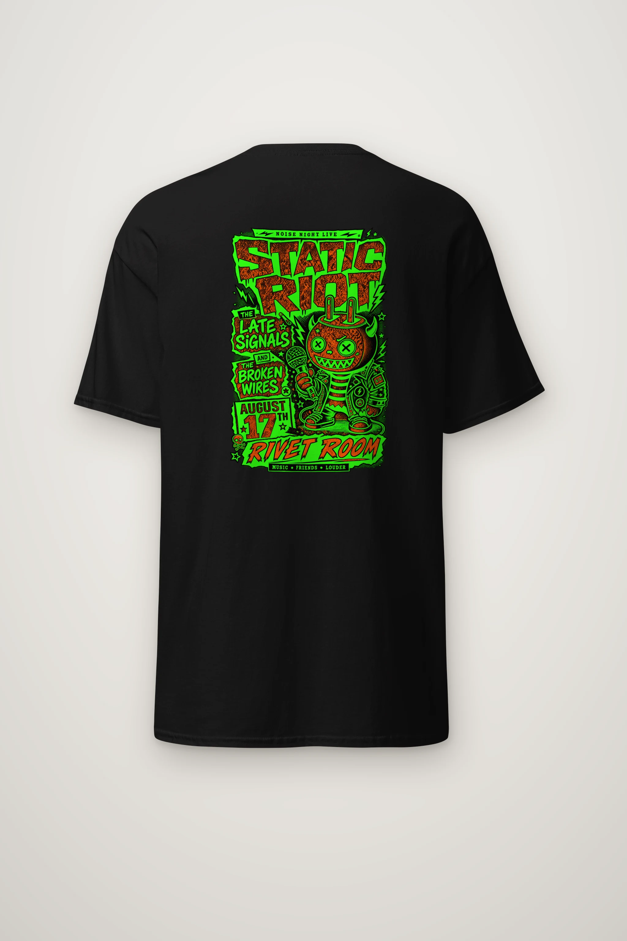 "Noise Night Live" Heavyweight Unisex Crewneck T-shirt