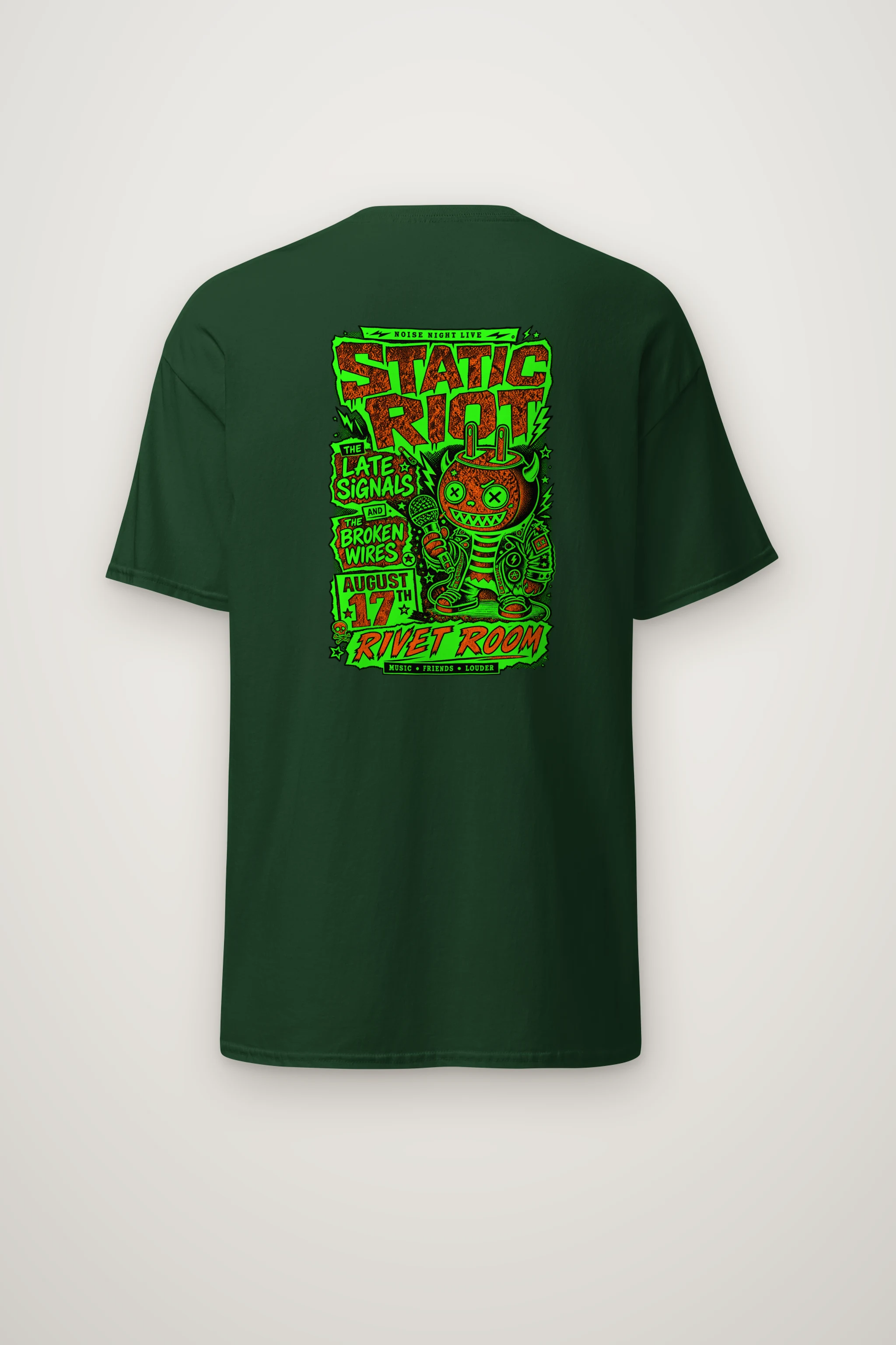 "Noise Night Live" Heavyweight Unisex Crewneck T-shirt
