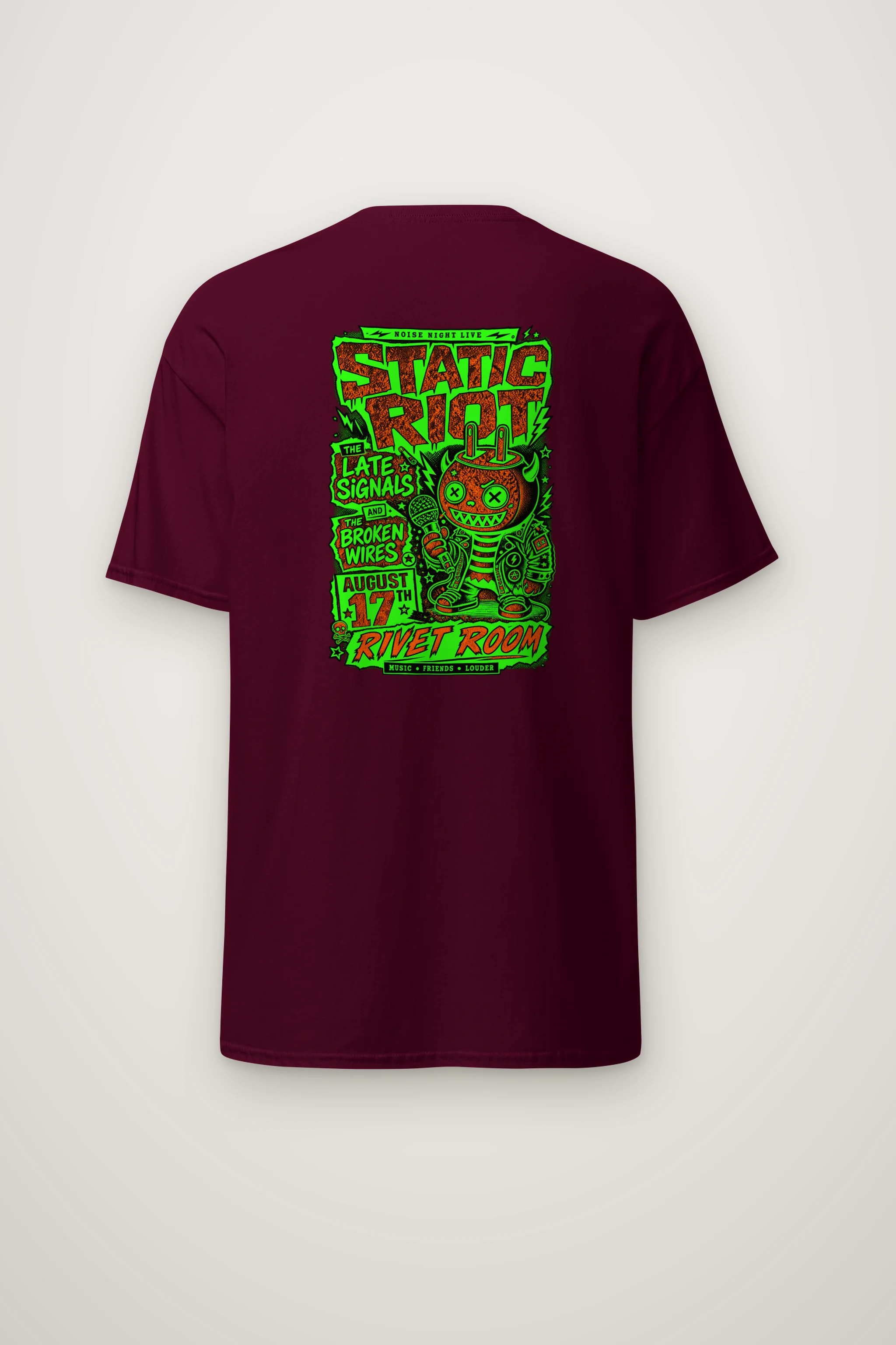 "Noise Night Live" Heavyweight Unisex Crewneck T-shirt