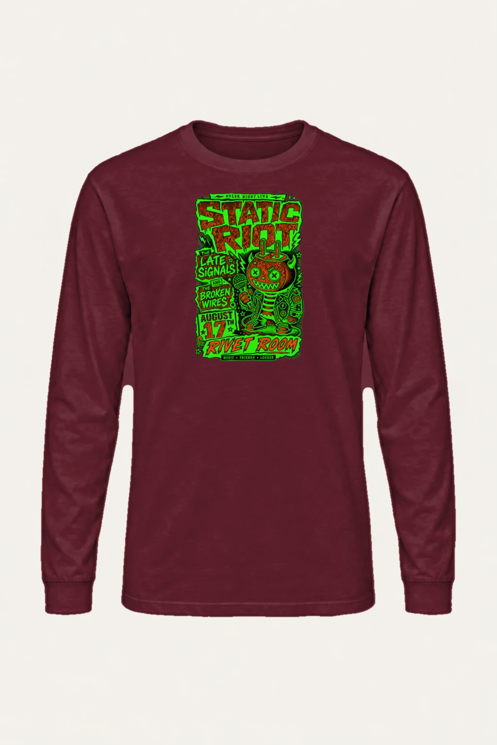 "Noise Night Live" Unisex Longsleeve T-shirt | Gildan 2400