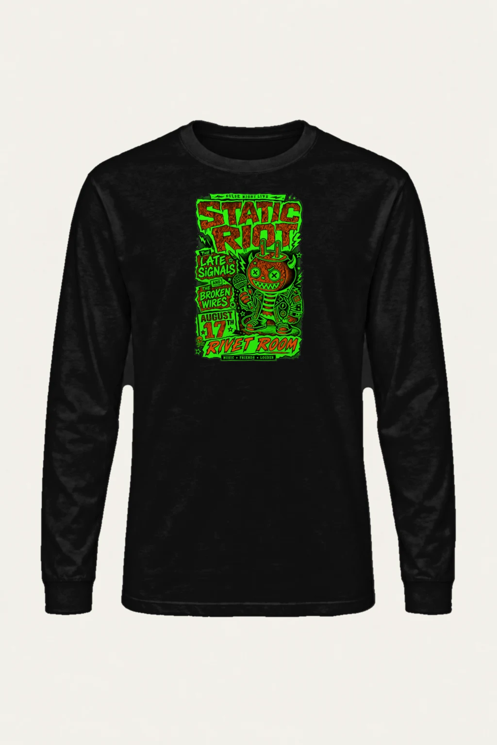 "Noise Night Live" Unisex Longsleeve T-shirt | Gildan 2400