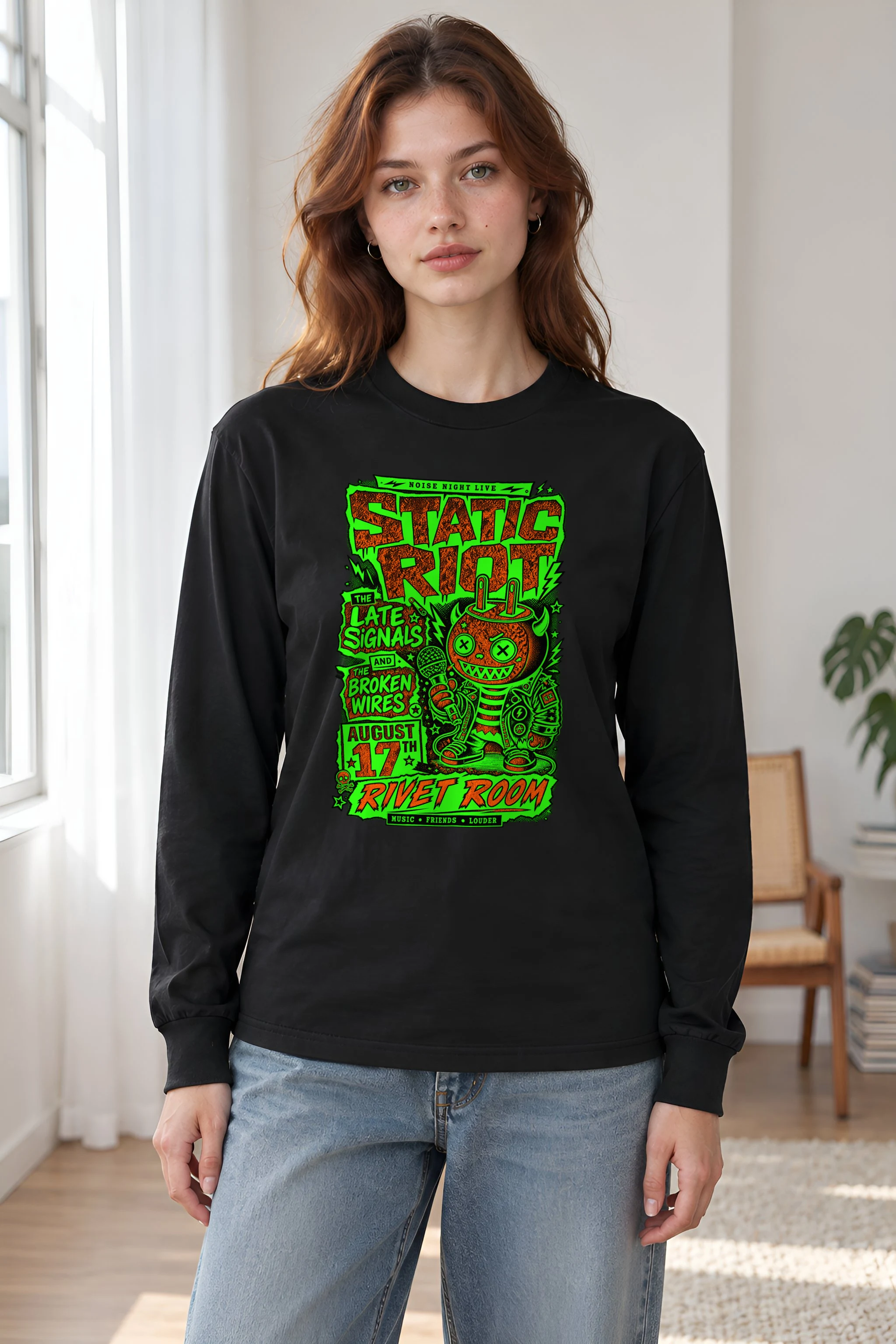 "Noise Night Live" Unisex Longsleeve T-shirt