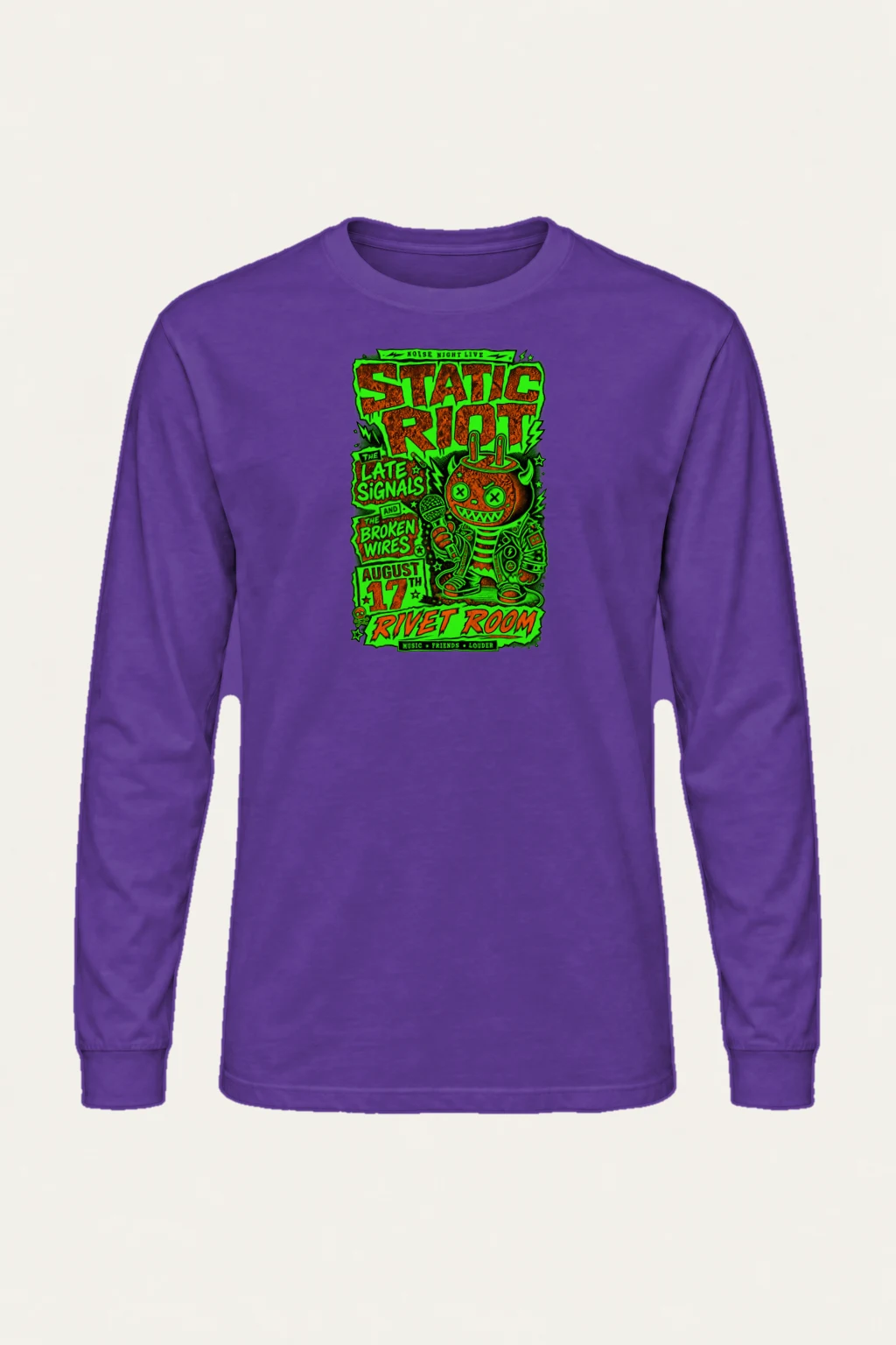"Noise Night Live" Unisex Longsleeve T-shirt | Gildan 2400