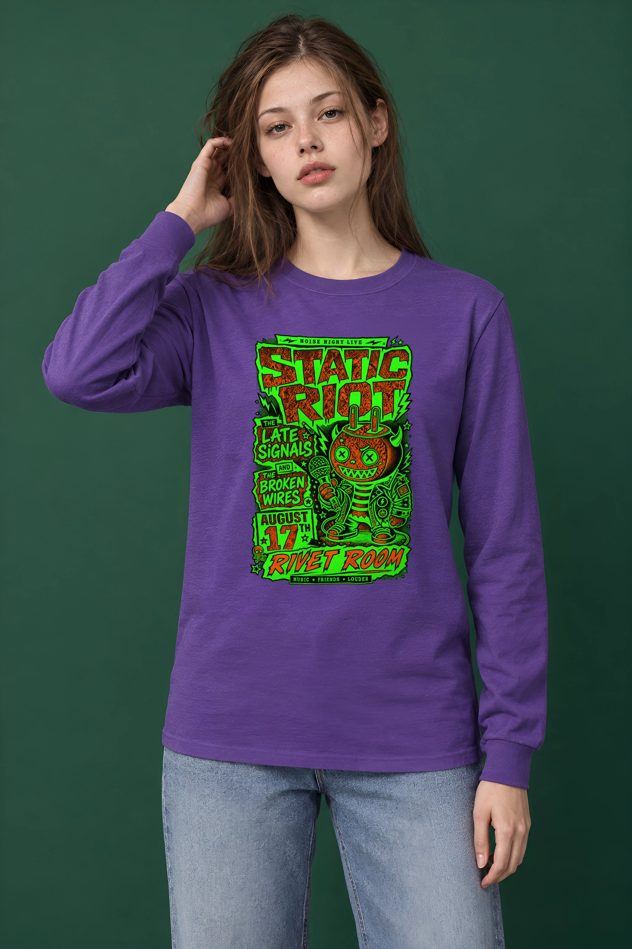 "Noise Night Live" Unisex Longsleeve T-shirt