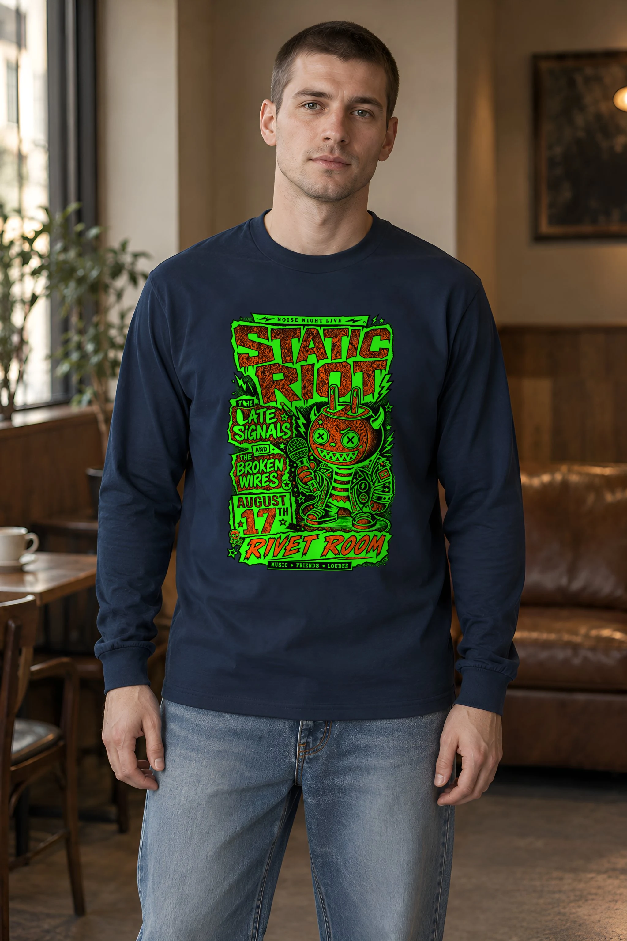"Noise Night Live" Unisex Longsleeve T-shirt