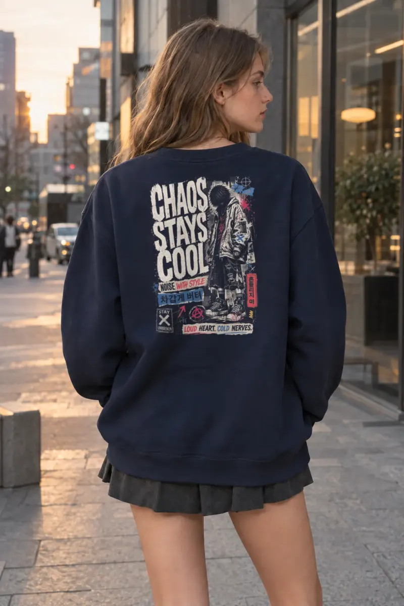 "Noise With Style" Heavy Blend Unisex Crewneck Sweatshirt | Gildan 18000